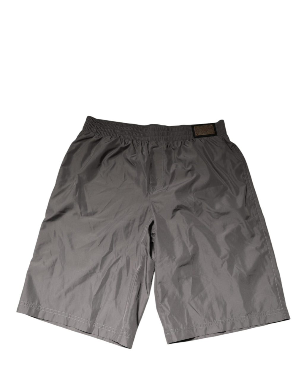 Shorts de bain Dolce & Gabbana en nylon gris clair à taille élastique