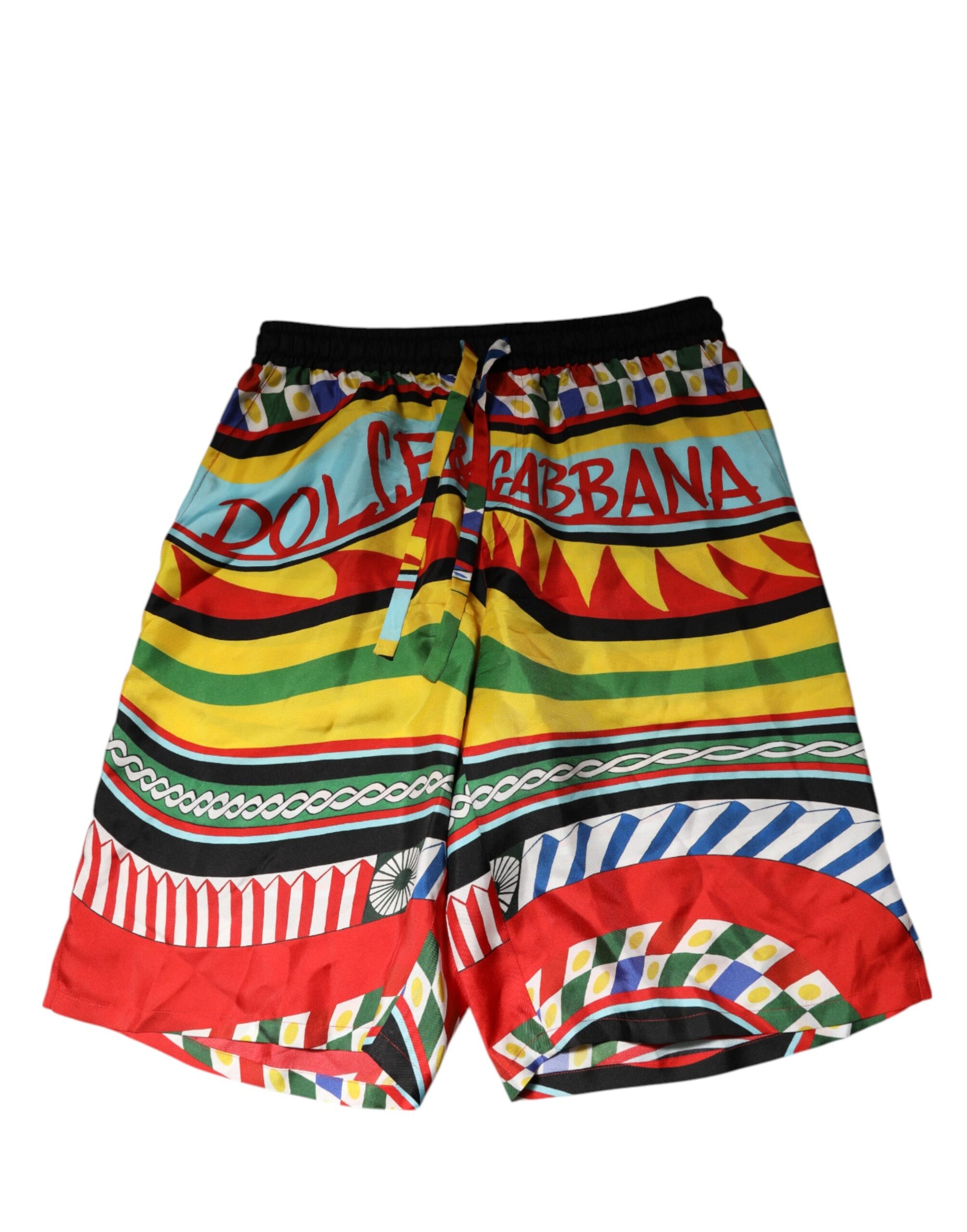 Dolce & Gabbana Short de bain imprimé Carretto sicilien multicolore
