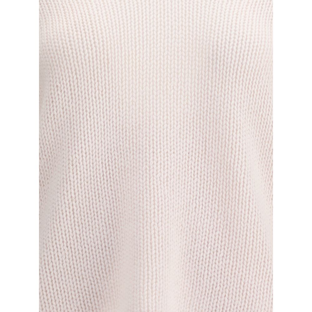 Forte_Forte Pullover aus Kaschmir und Wolle mit V-Ausschnitt