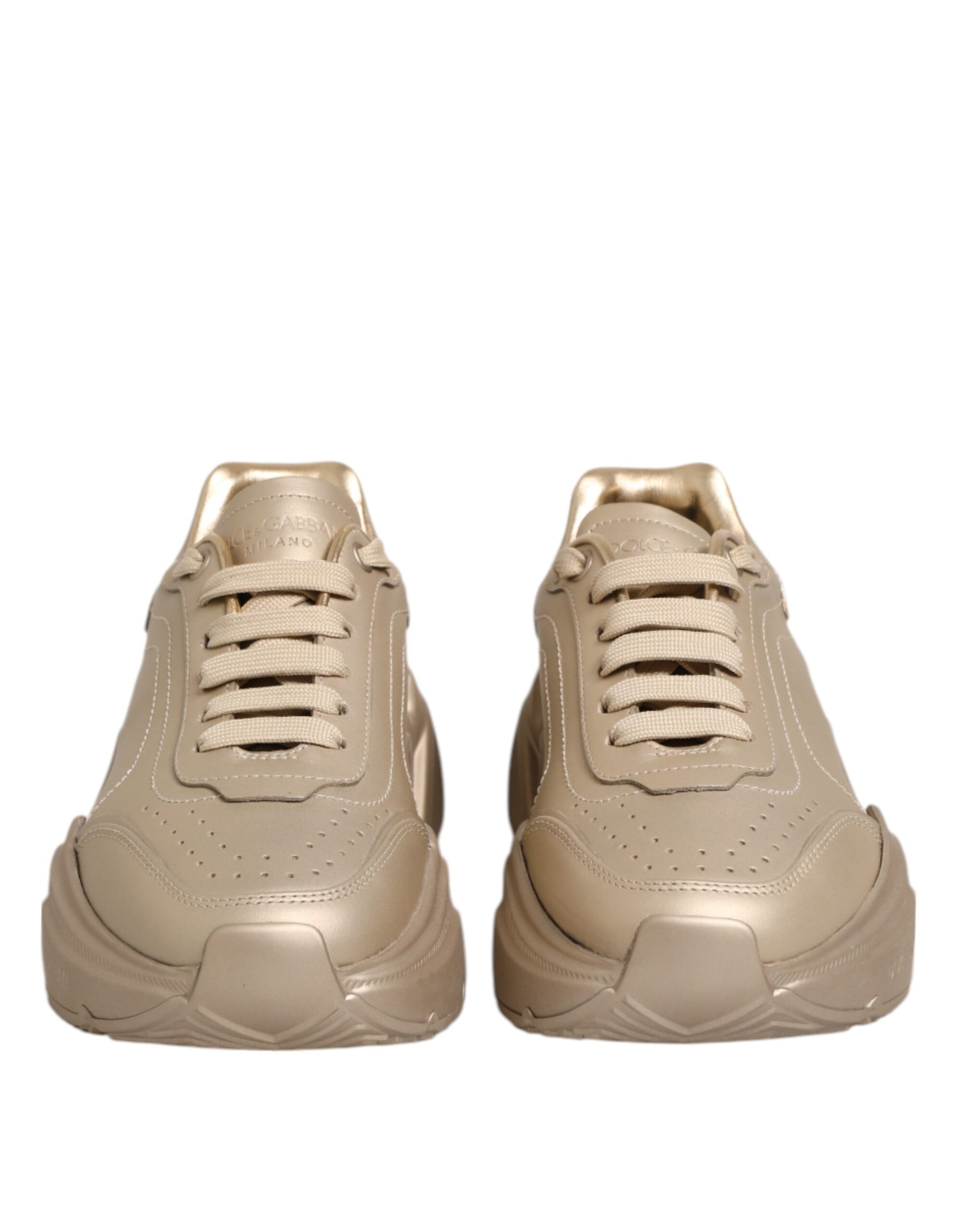 Chaussures Baskets Femme Dolce & Gabbana Daymaster en Cuir Doré