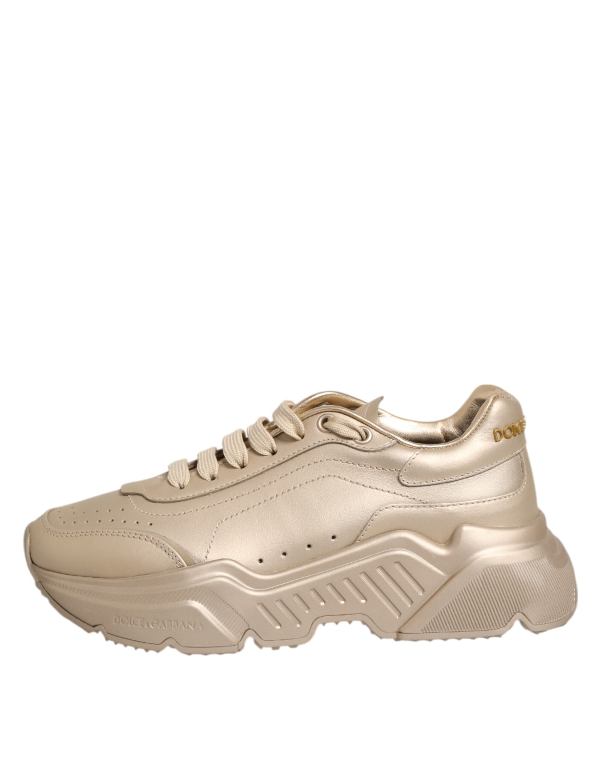 Chaussures Baskets Femme Dolce & Gabbana Daymaster en Cuir Doré