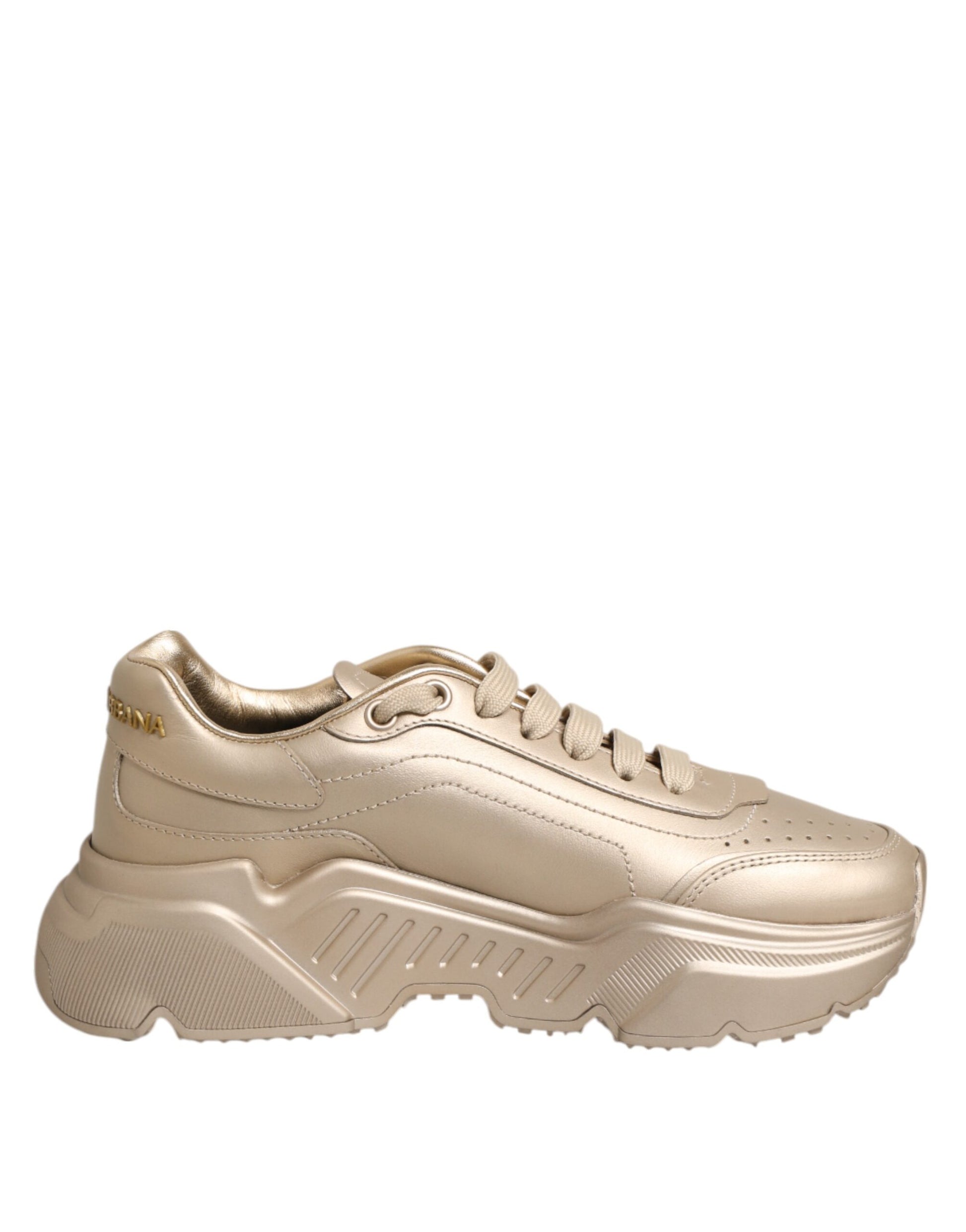 Chaussures Baskets Femme Dolce & Gabbana Daymaster en Cuir Doré