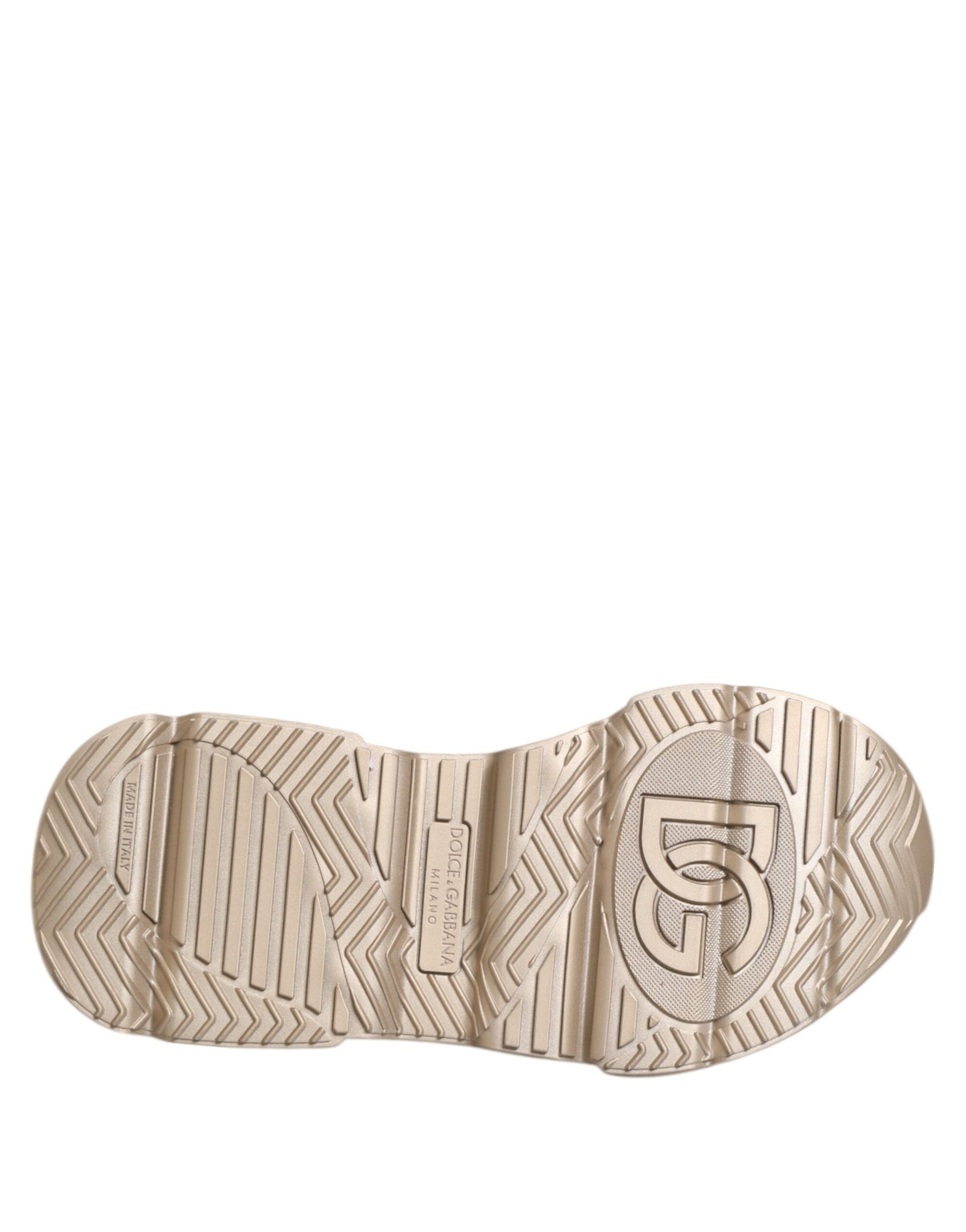 Chaussures Baskets Femme Dolce & Gabbana Daymaster en Cuir Doré