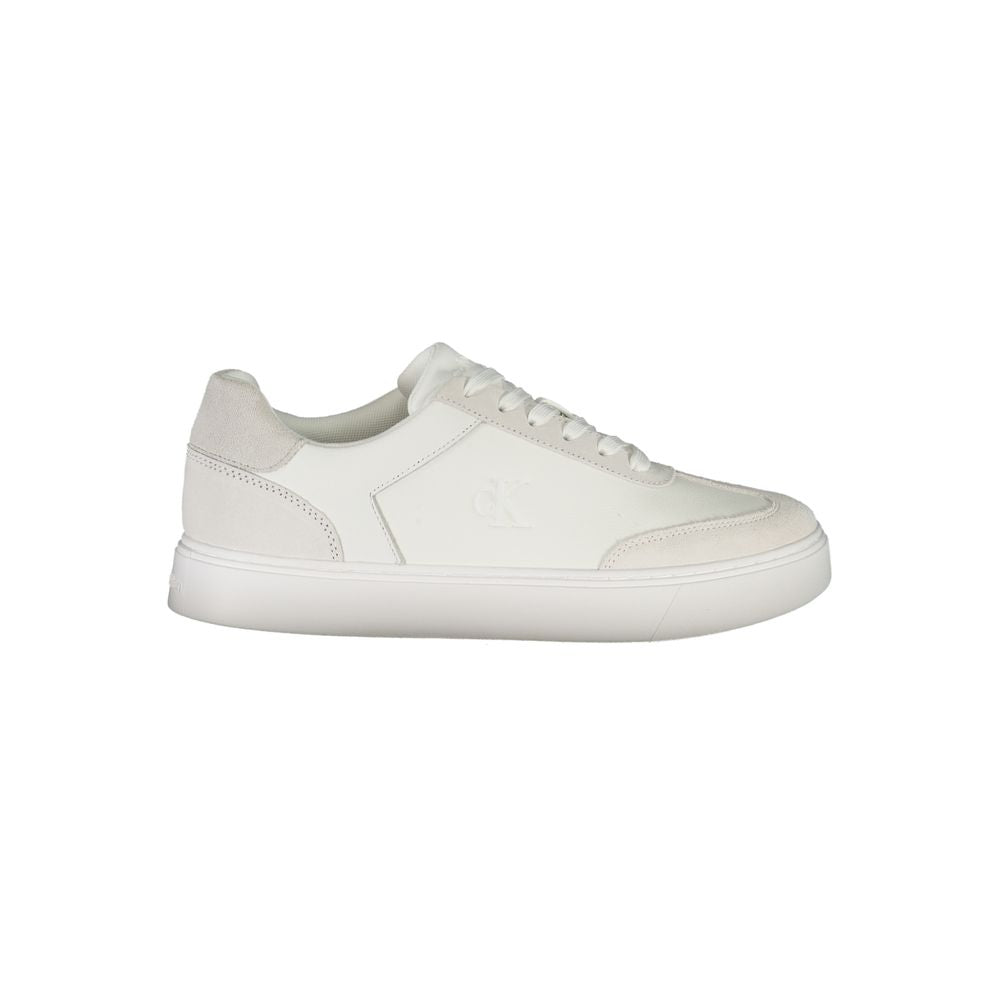 Baskets basses blanches en polyuréthane Calvin Klein pour homme