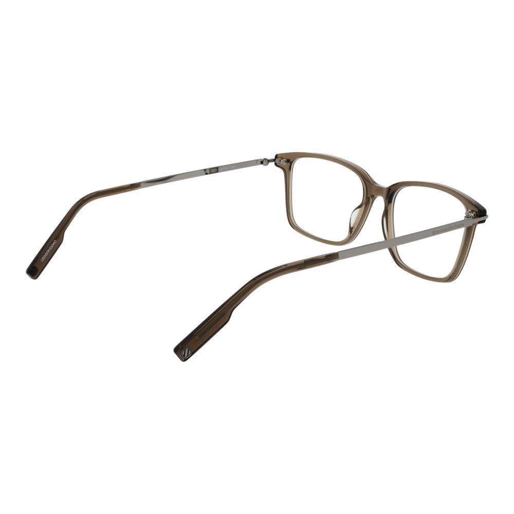 Lunettes (monture) en acétate beige Ermenegildo Zegna