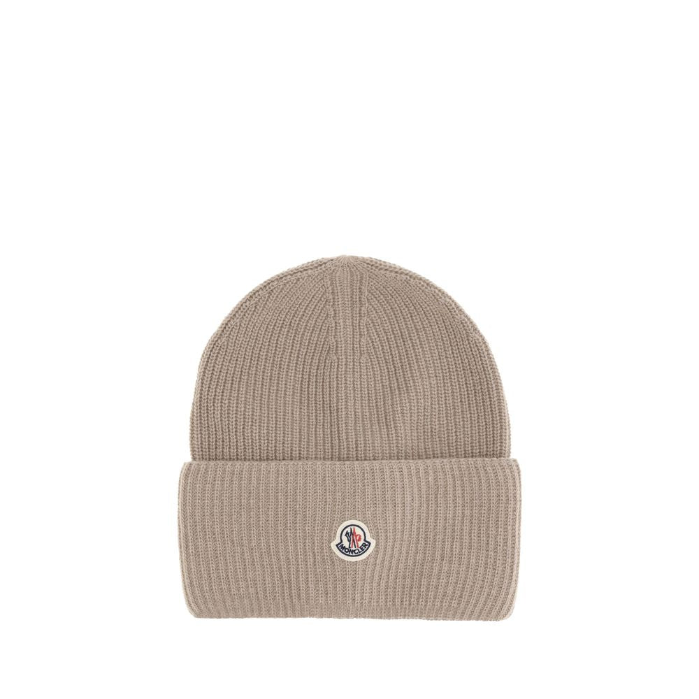 Moncler Beige Wool Beanie