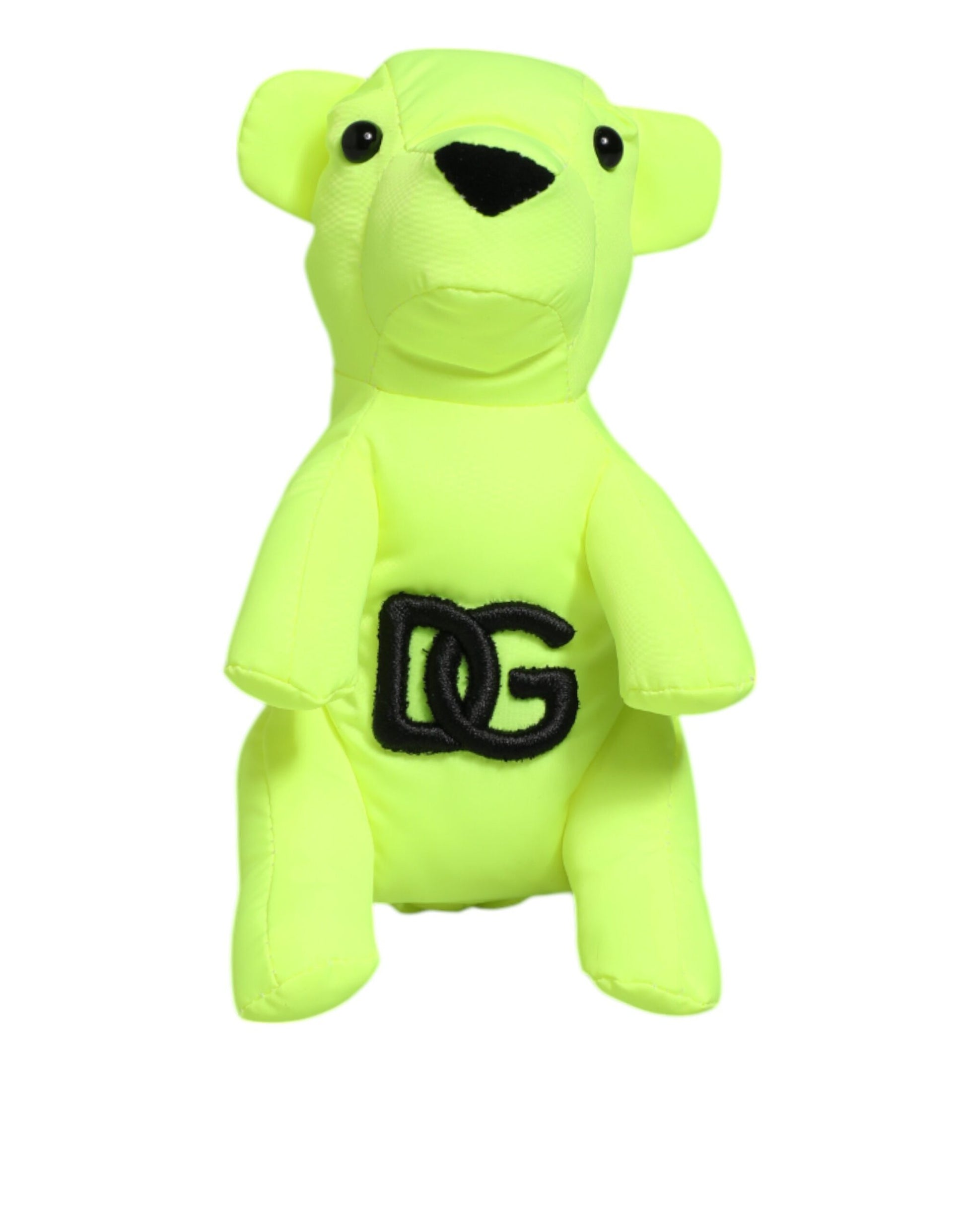 Dolce & Gabbana Neon Green Bear Embroidered Logo Men Keychain Clasp  Keyring