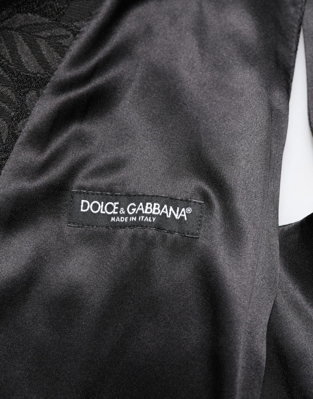Costume 3 pièces MARTINI en brocart jacquard noir Dolce & Gabbana