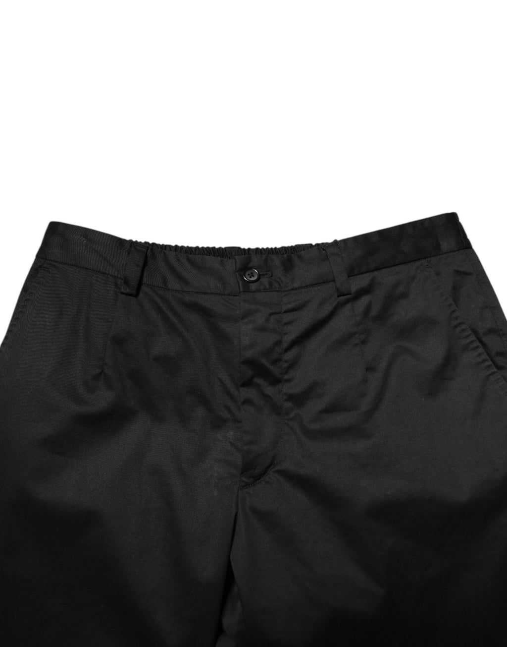 Pantalon de costume Dolce & Gabbana en coton noir fuselé pour homme
