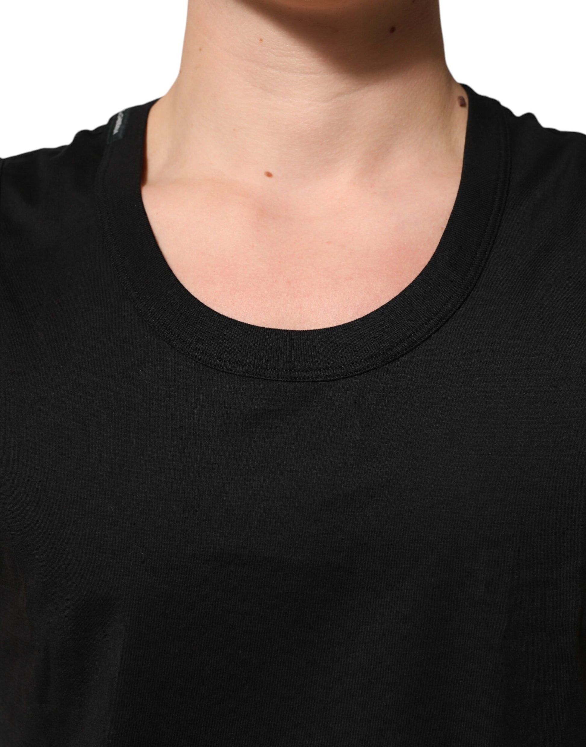 Débardeur sans manches pour homme en coton noir Dolce & Gabbana