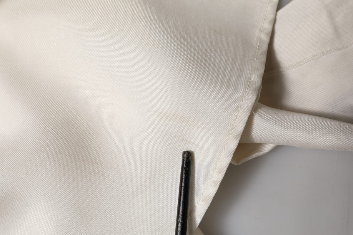 Robe longue sans manches en cupro et viscose ivoire L'Autre Chose