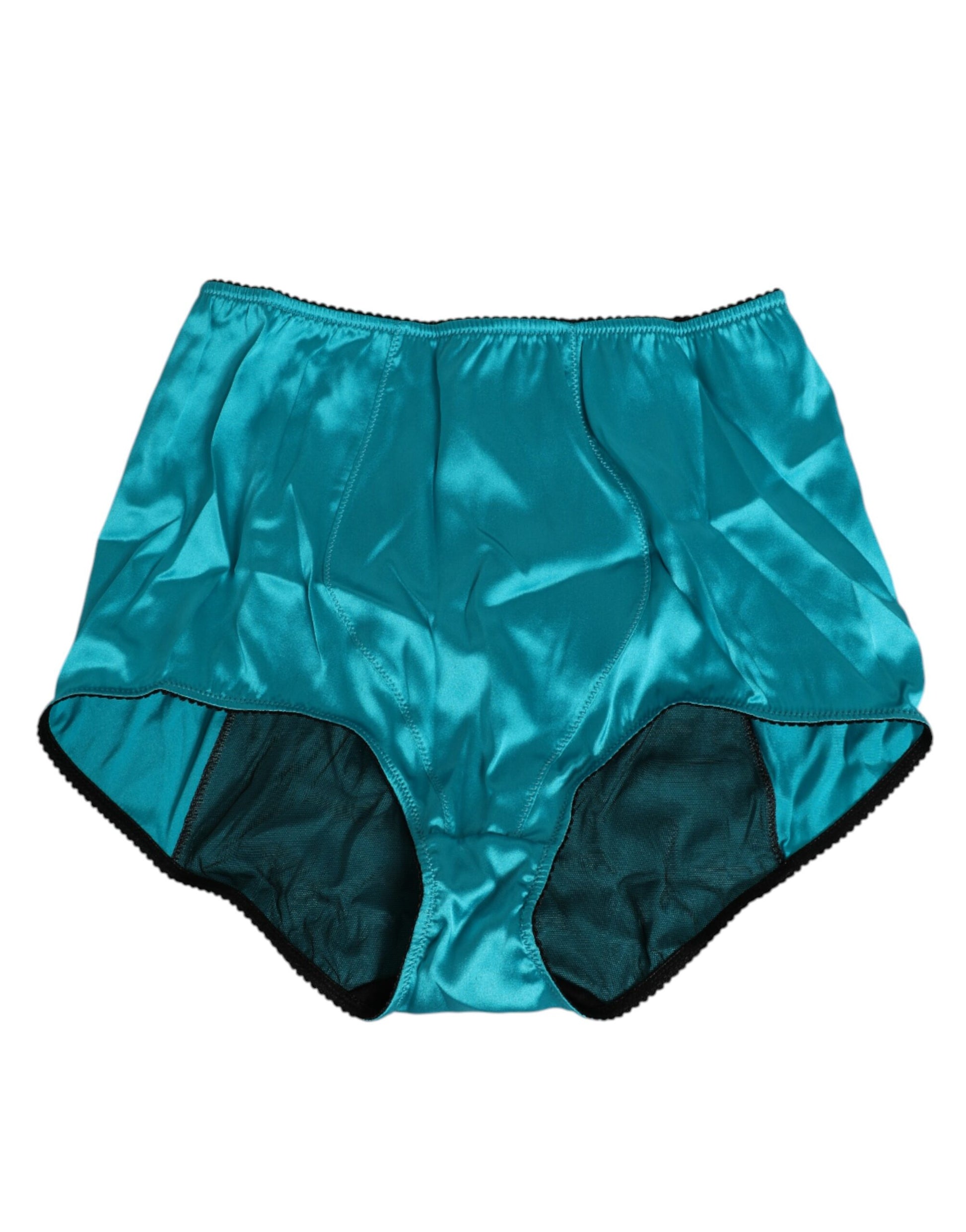 Culotte taille haute Dolce & Gabbana en satin vert d'eau