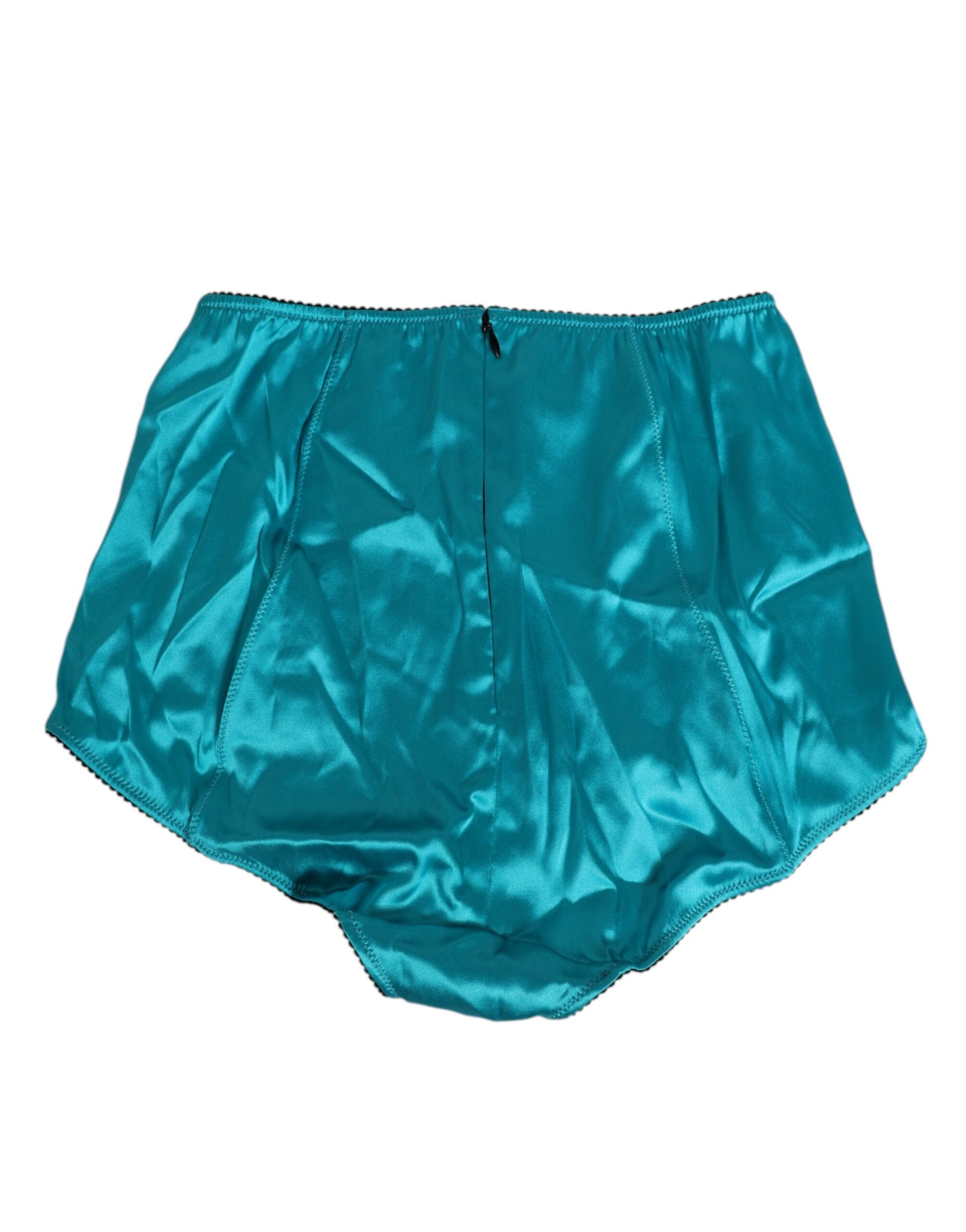 Culotte taille haute Dolce & Gabbana en satin vert d'eau