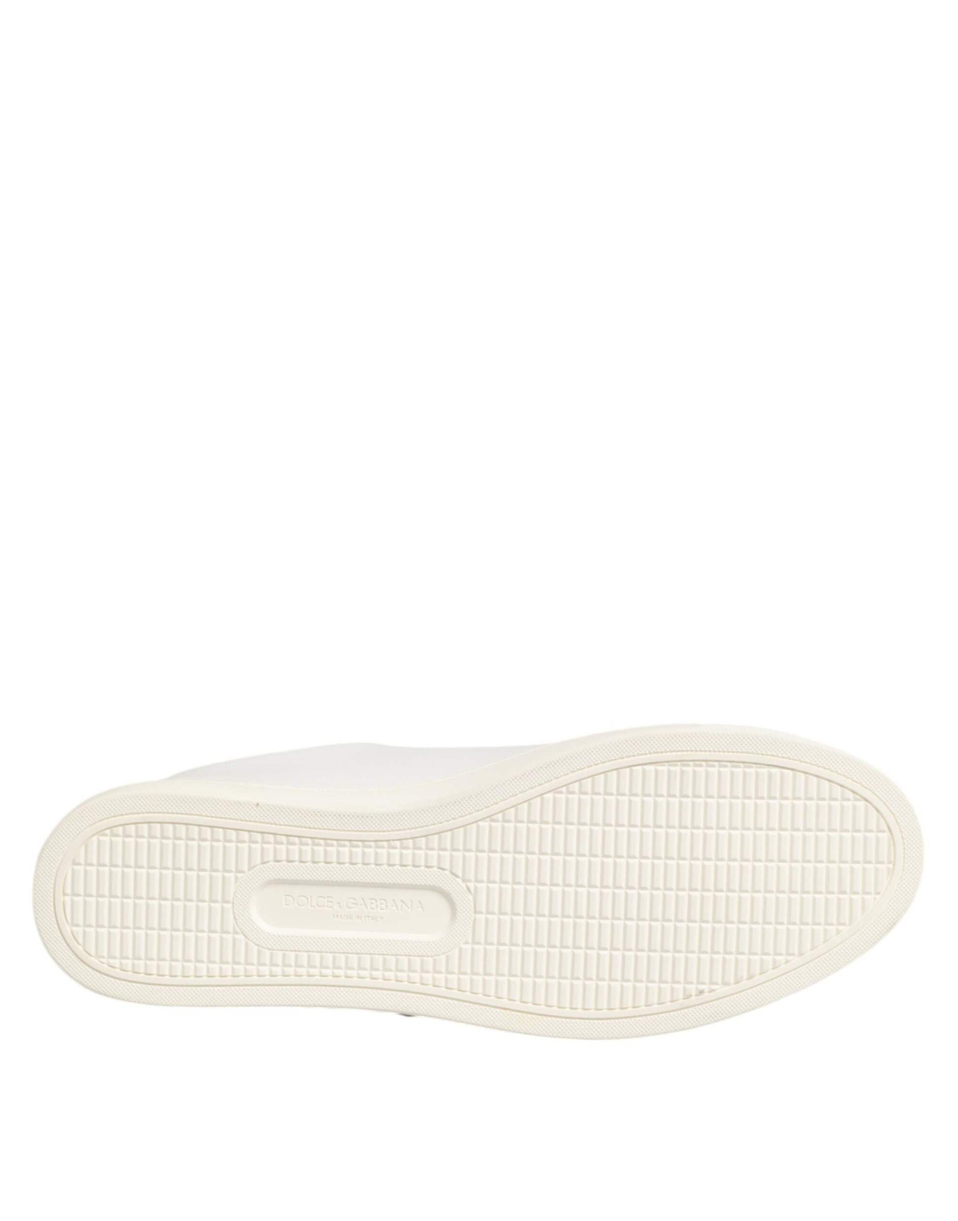 Baskets Dolce & Gabbana en cuir blanc à écusson Cœur Sacré
