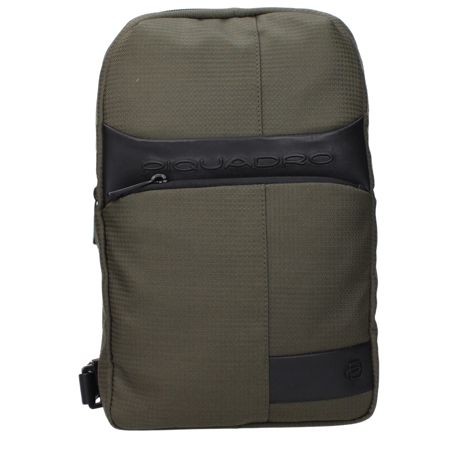 Piquadro Green Fabric Crossbody Bag