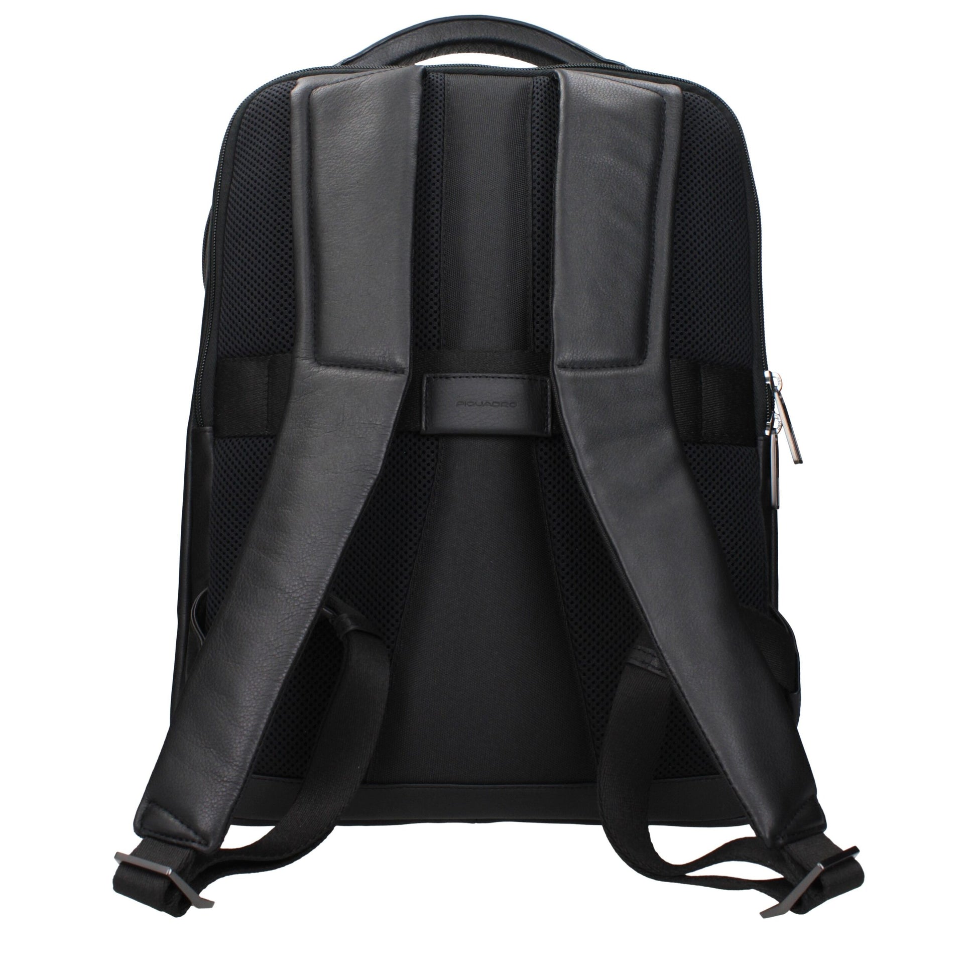 Piquadro Black Leather Backpack