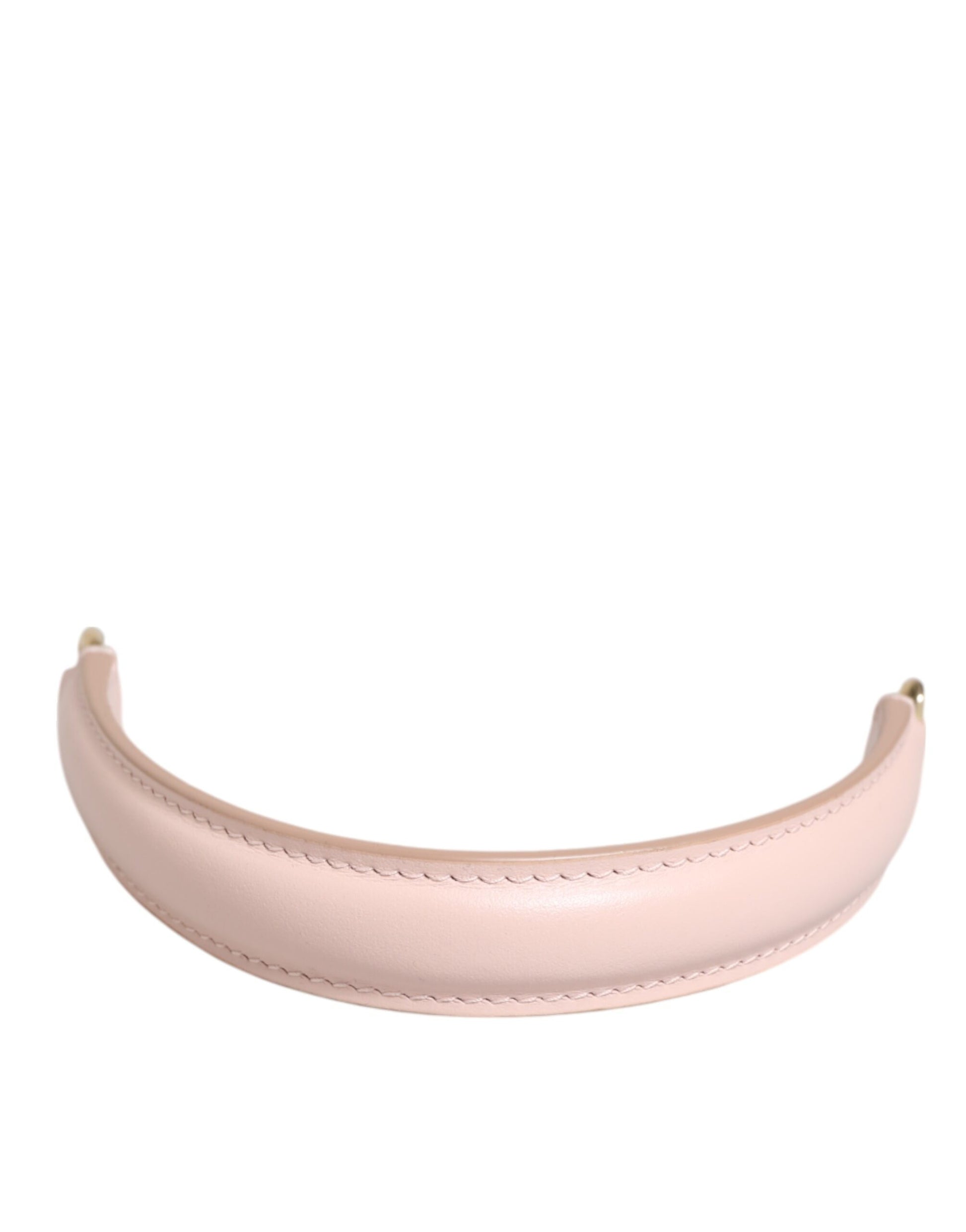 Bandoulière Dolce & Gabbana en cuir rose avec poignée de sac à bandoulière dorée