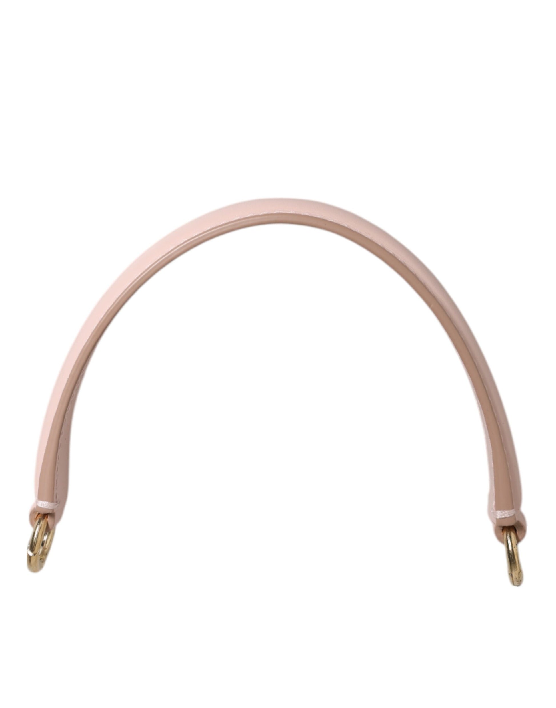 Bandoulière Dolce & Gabbana en cuir rose avec poignée de sac à bandoulière dorée