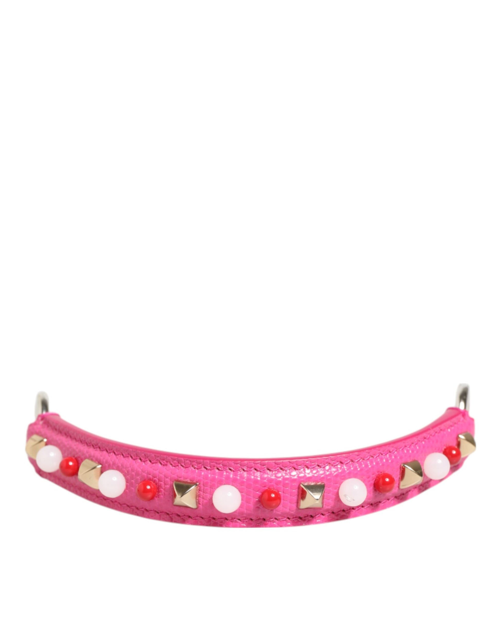 Bandoulière Femme Dolce & Gabbana Rose en Cuir Orné