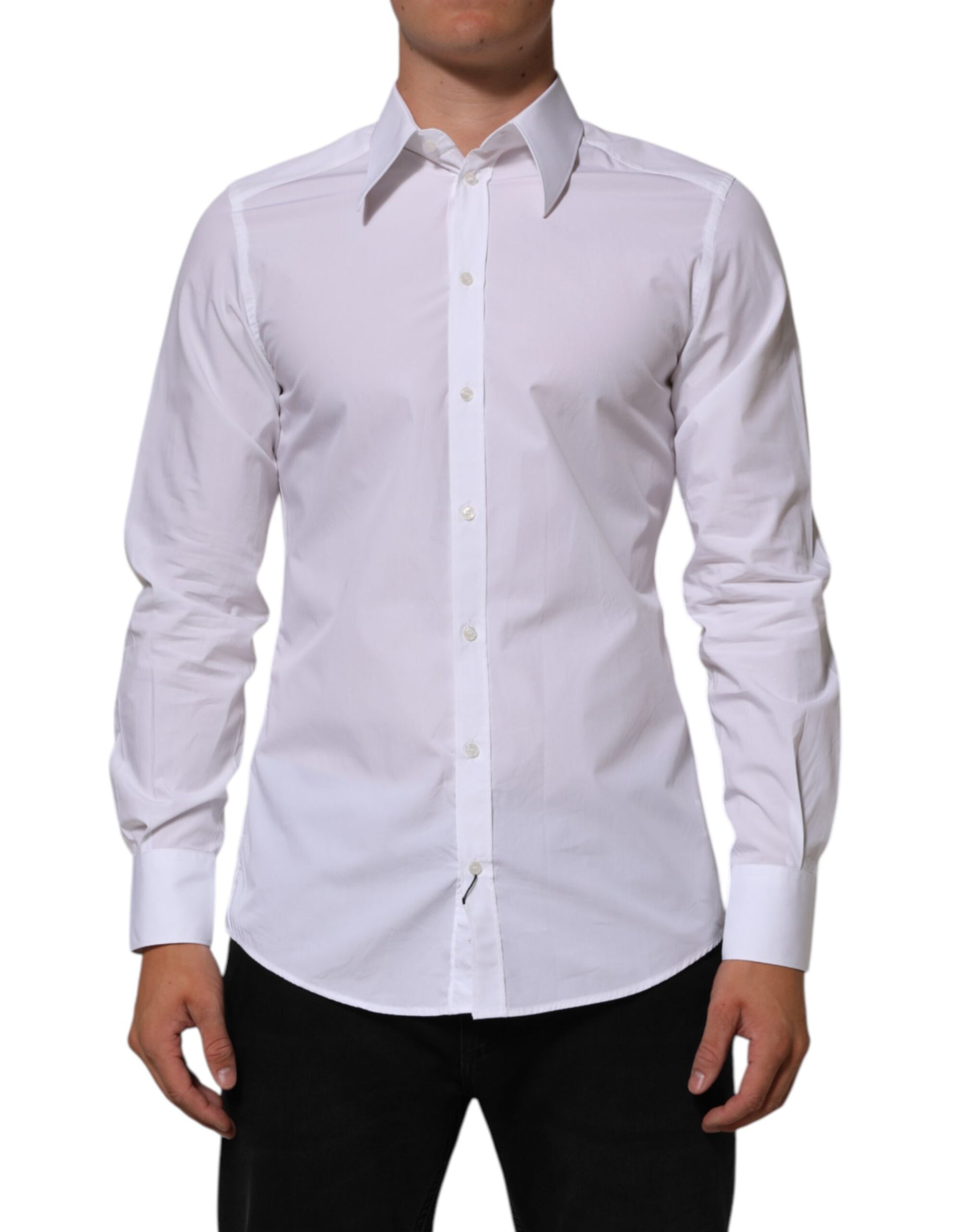 Chemise habillée homme Dolce & Gabbana en coton blanc MARTINI