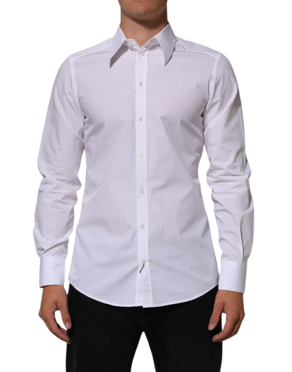Chemise habillée homme Dolce & Gabbana en coton blanc MARTINI