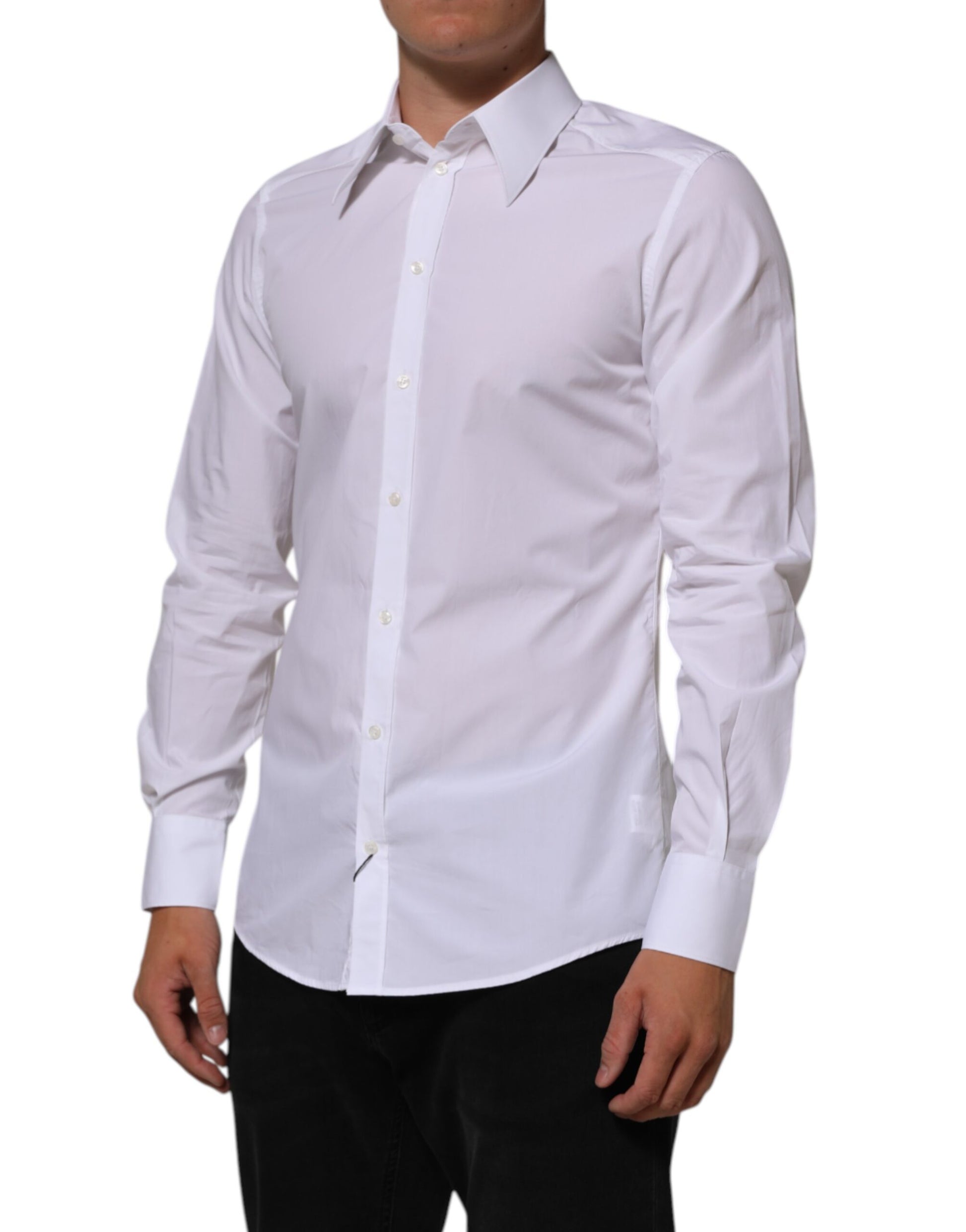 Chemise habillée homme Dolce & Gabbana en coton blanc MARTINI