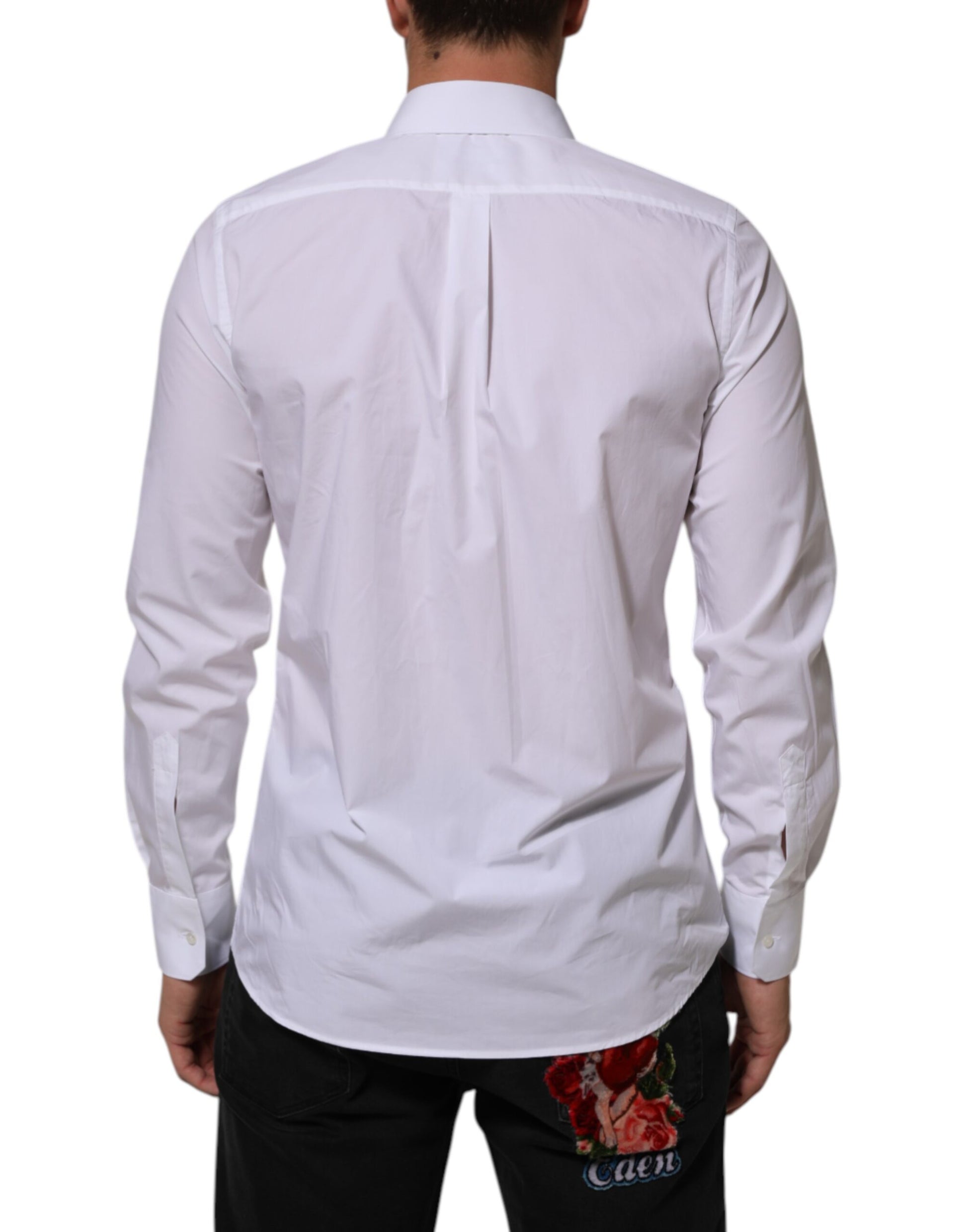 Chemise habillée homme Dolce & Gabbana en coton blanc MARTINI