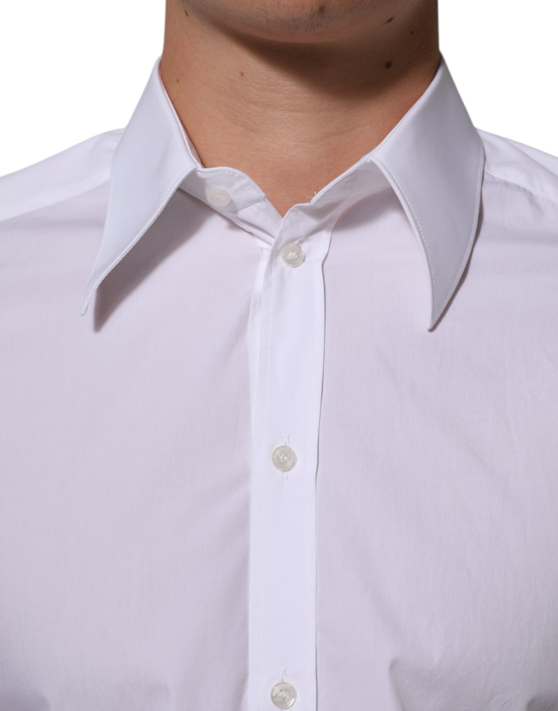 Chemise habillée homme Dolce & Gabbana en coton blanc MARTINI