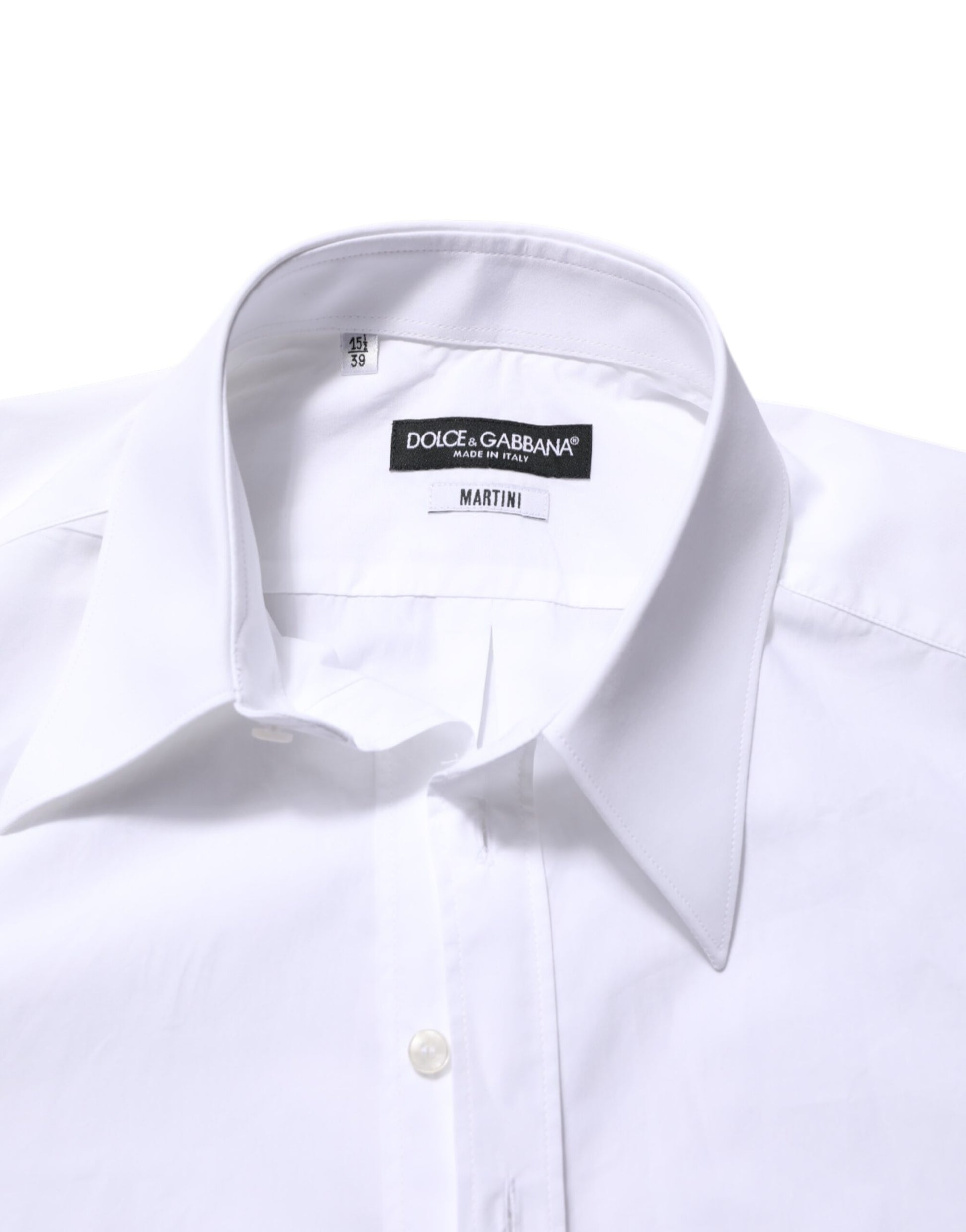 Chemise habillée homme Dolce & Gabbana en coton blanc MARTINI