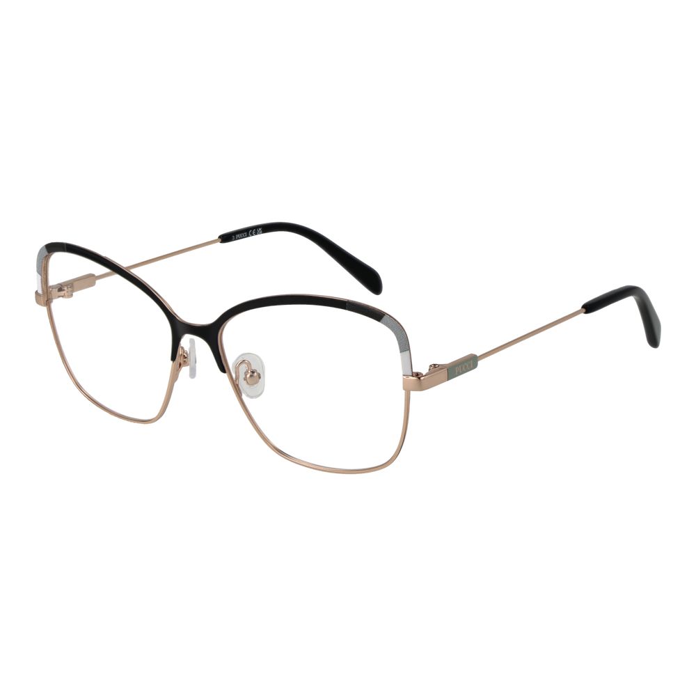 Lunettes (monture) en métal noir Emilio Pucci