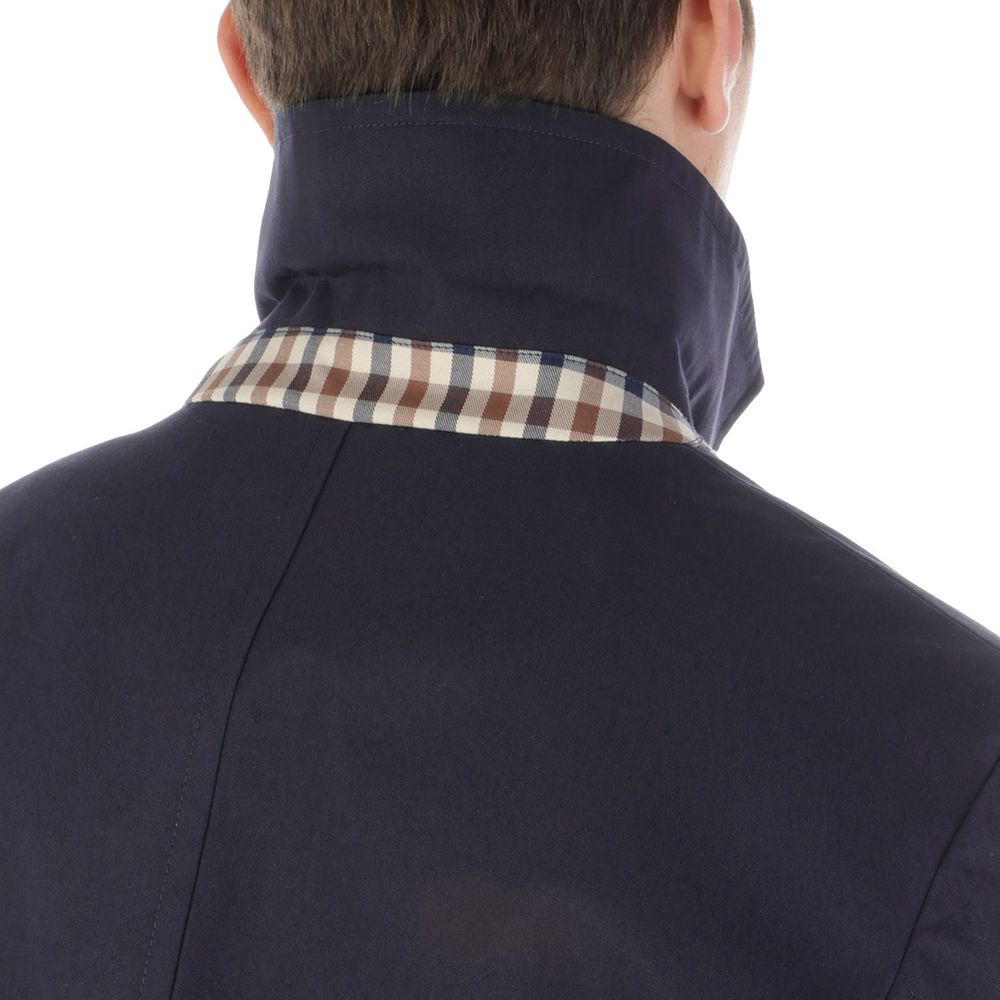 Aquascutum Blue Cotton Men's Jacket