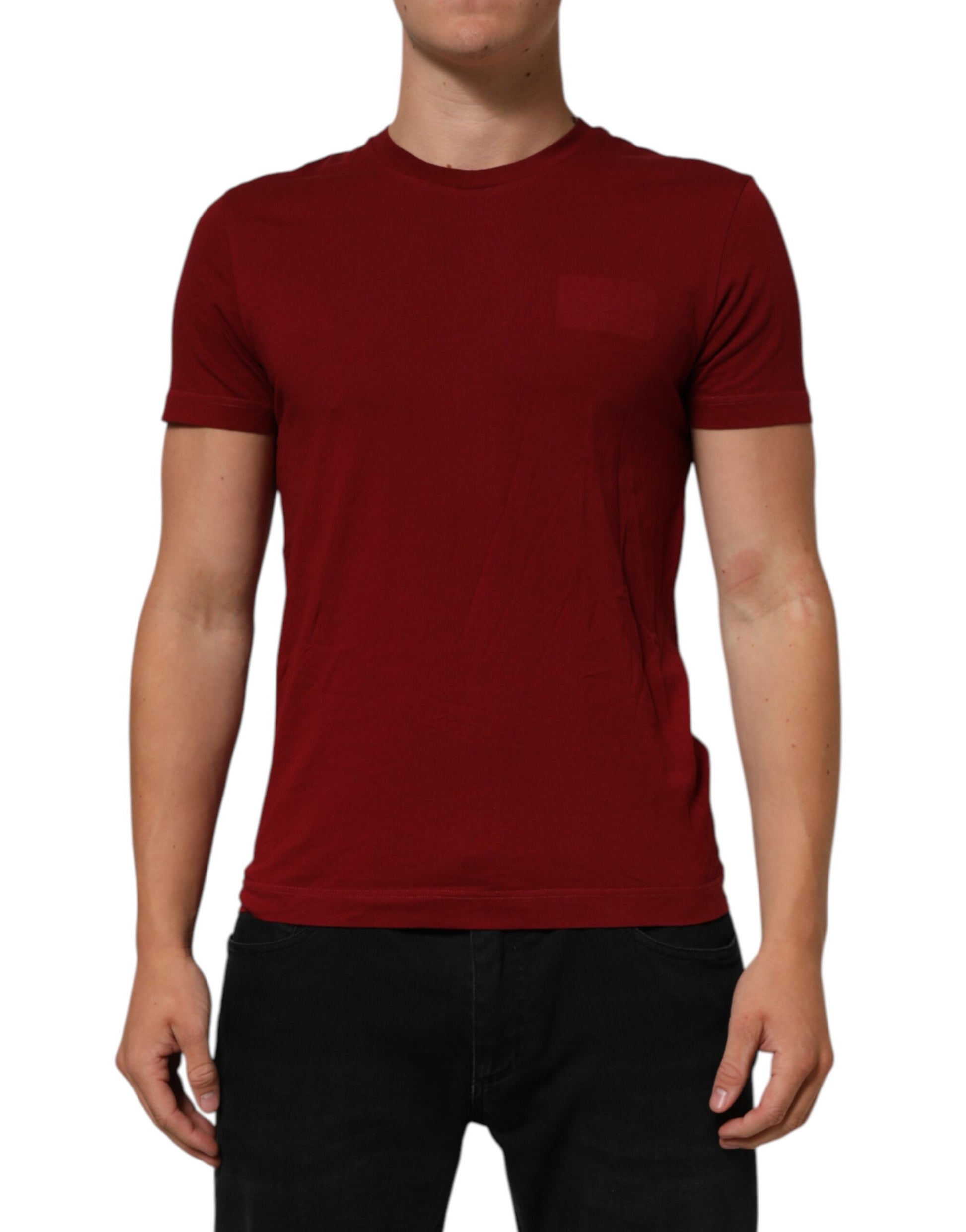 T-shirt à manches courtes et col rond avec logo Dolce & Gabbana marron