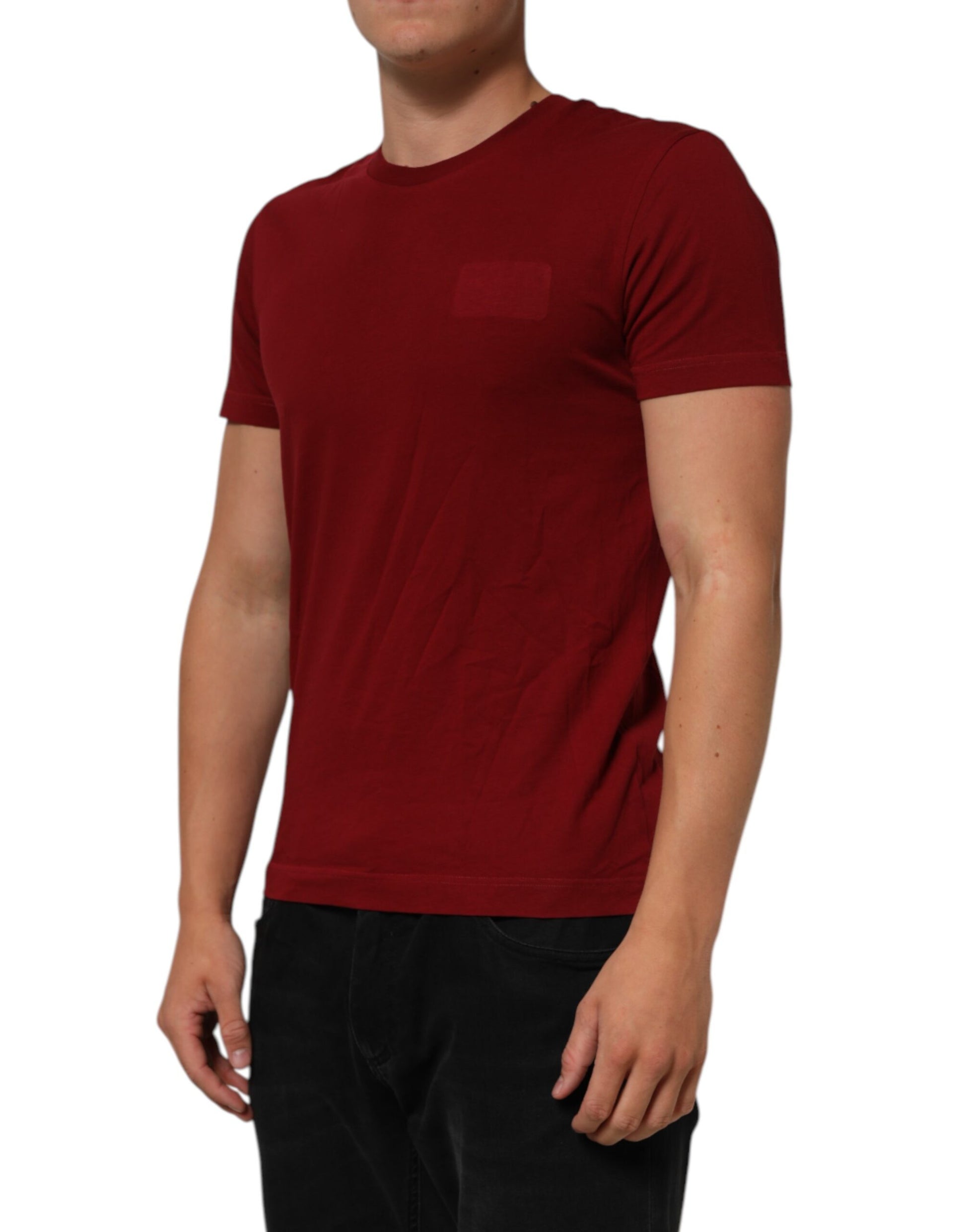 T-shirt à manches courtes et col rond avec logo Dolce & Gabbana marron