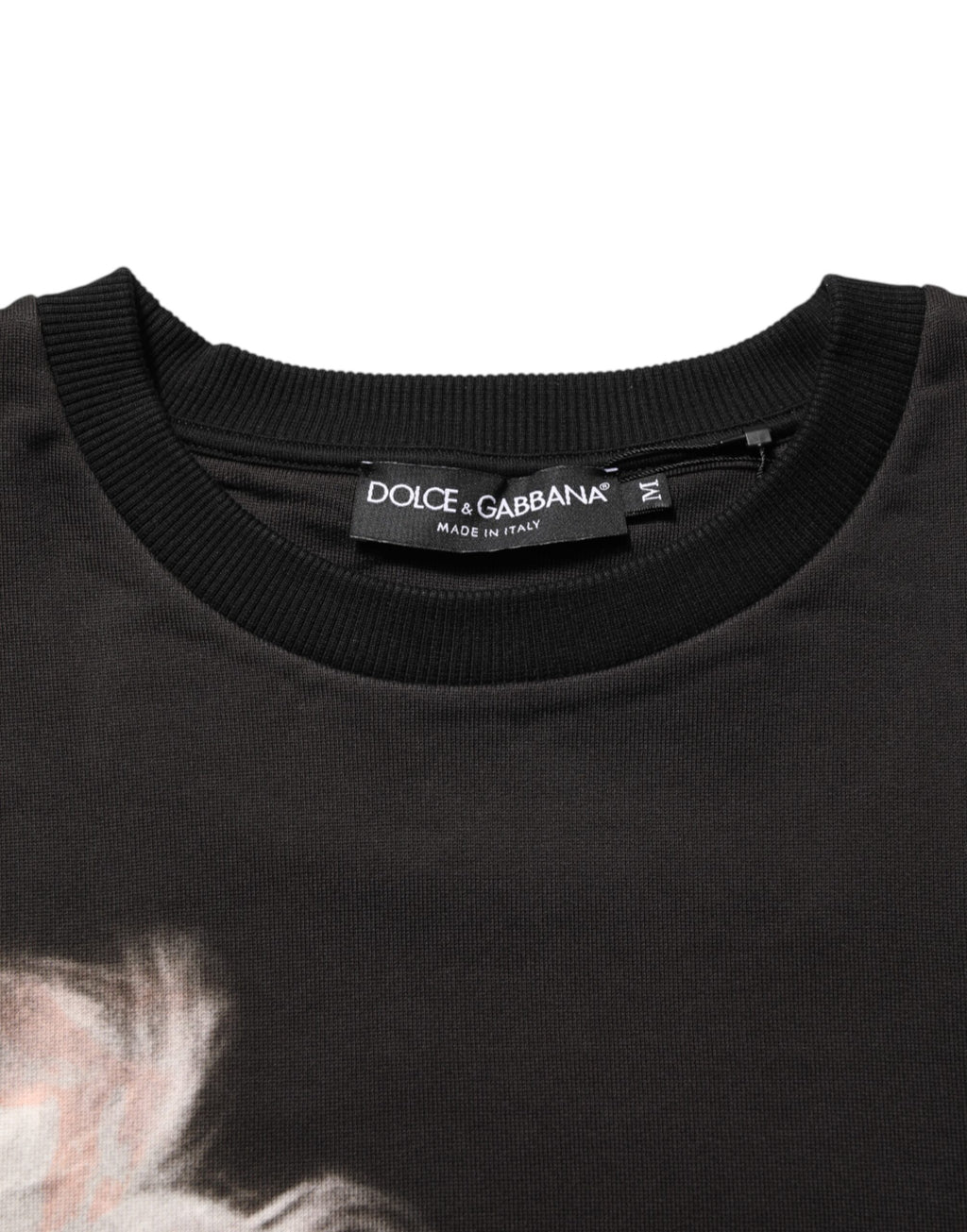 T-shirt Dolce & Gabbana en coton noir à col rond Marilyn Monroe