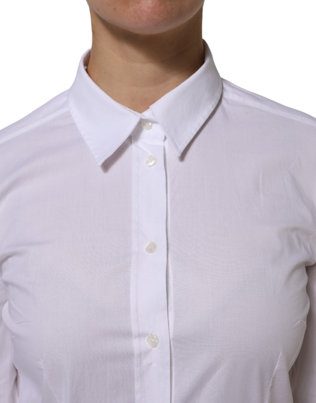 Chemise habillée Dolce & Gabbana blanche à col et manches longues