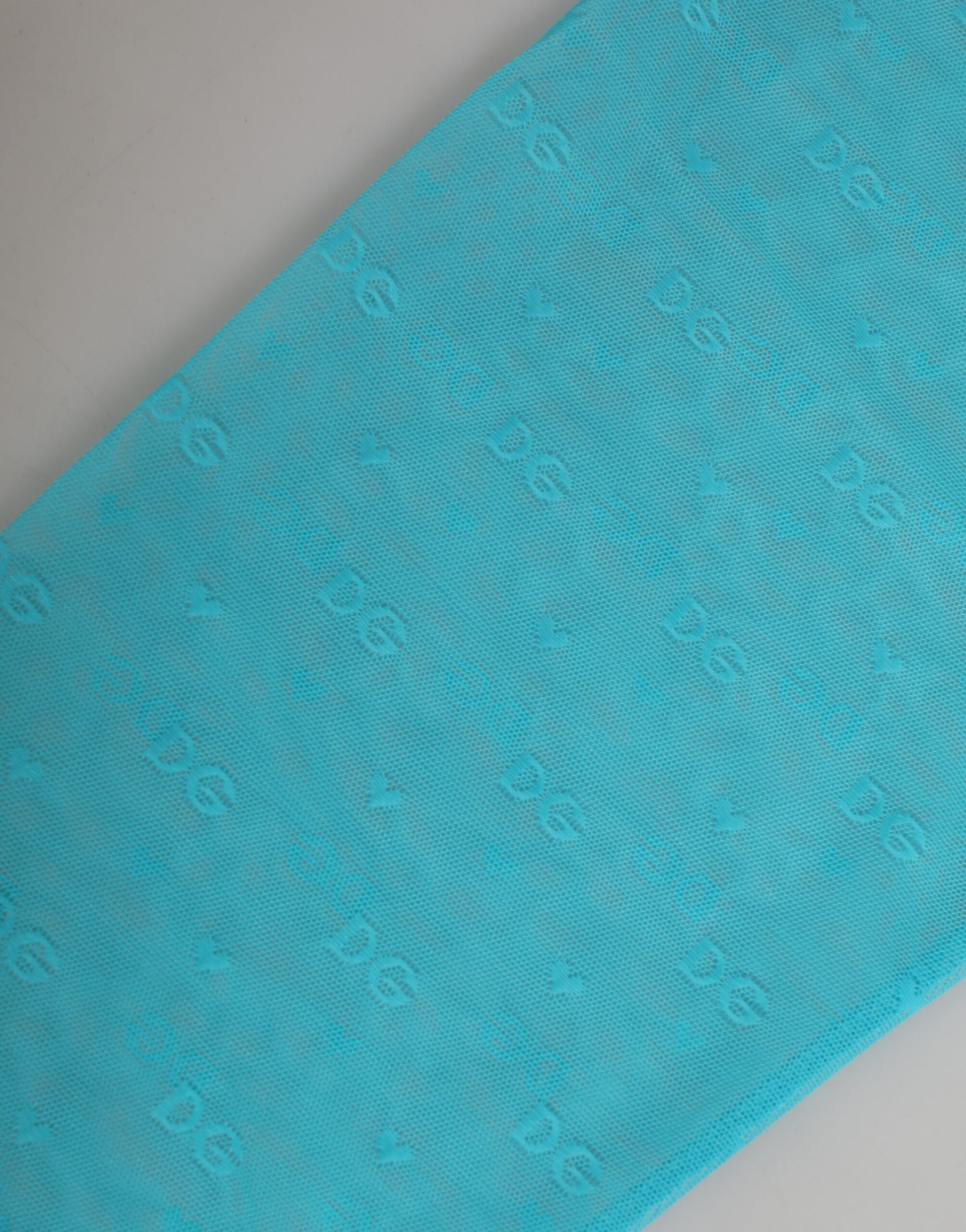 Sous-vêtement pantalon moulant mi-long en dentelle avec logo Dolce & Gabbana Light Blue