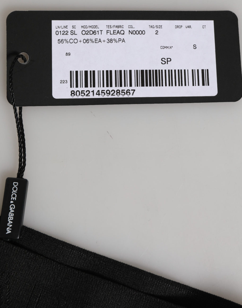 Culotte taille haute Dolce & Gabbana en dentelle noire avec logo DG