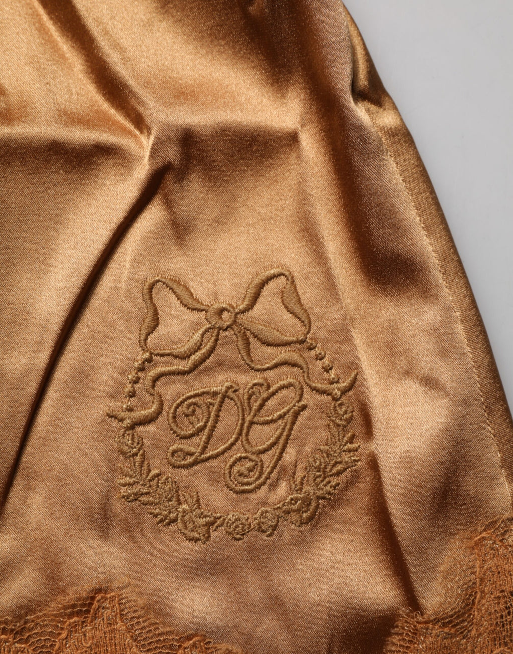 Dolce & Gabbana Débardeur Lingerie et Vêtements de Nuit en Dentelle Florale Marron