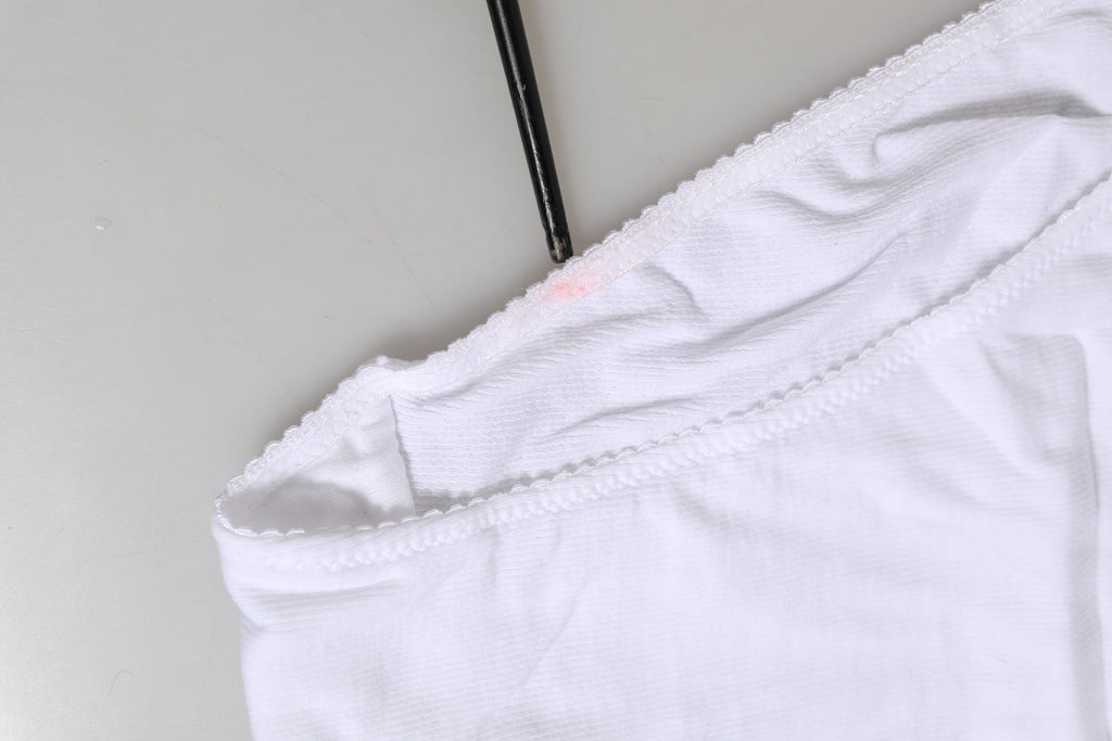 Culotte taille haute Dolce & Gabbana en coton stretch blanc