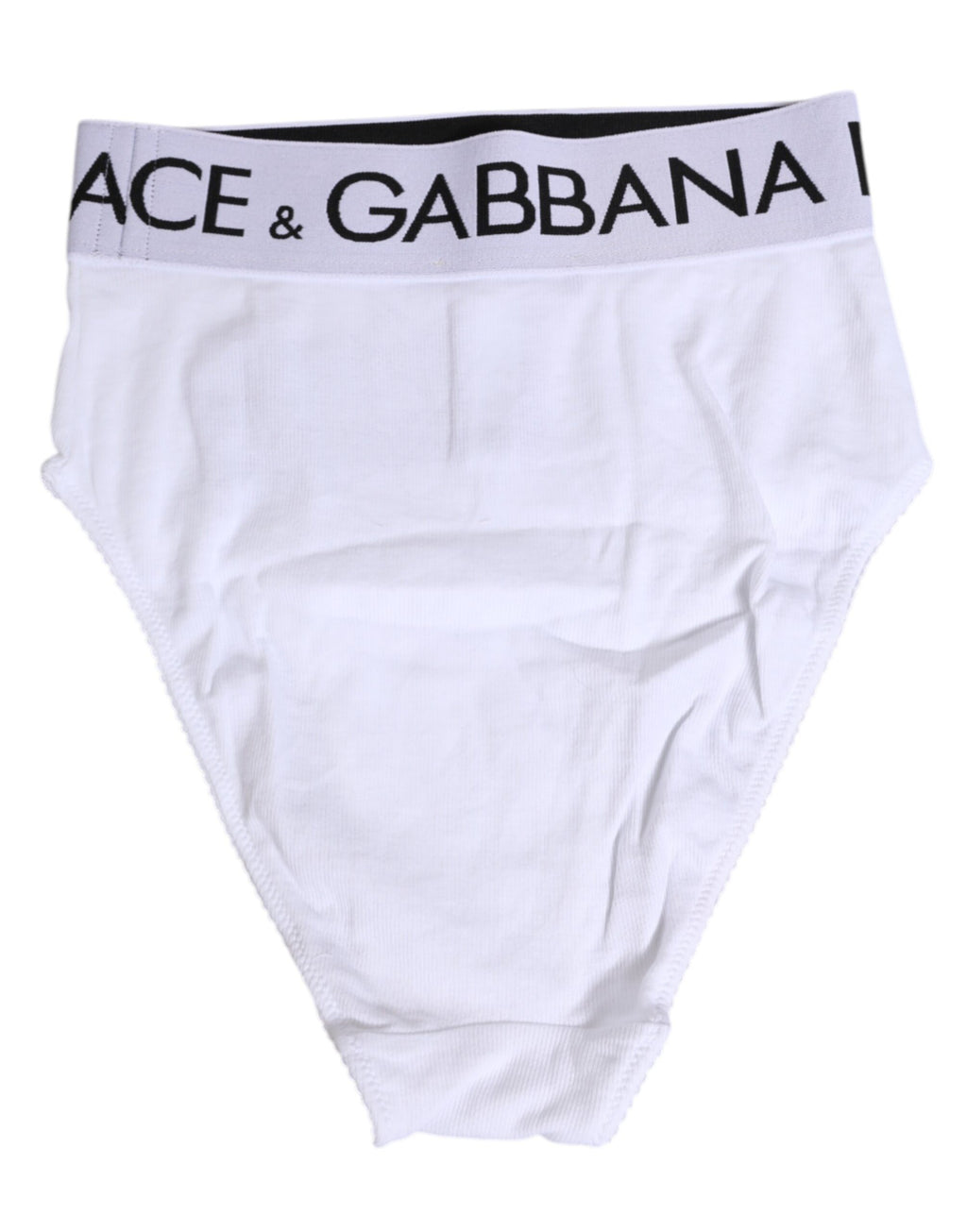 Culotte taille haute Dolce & Gabbana en coton stretch blanc