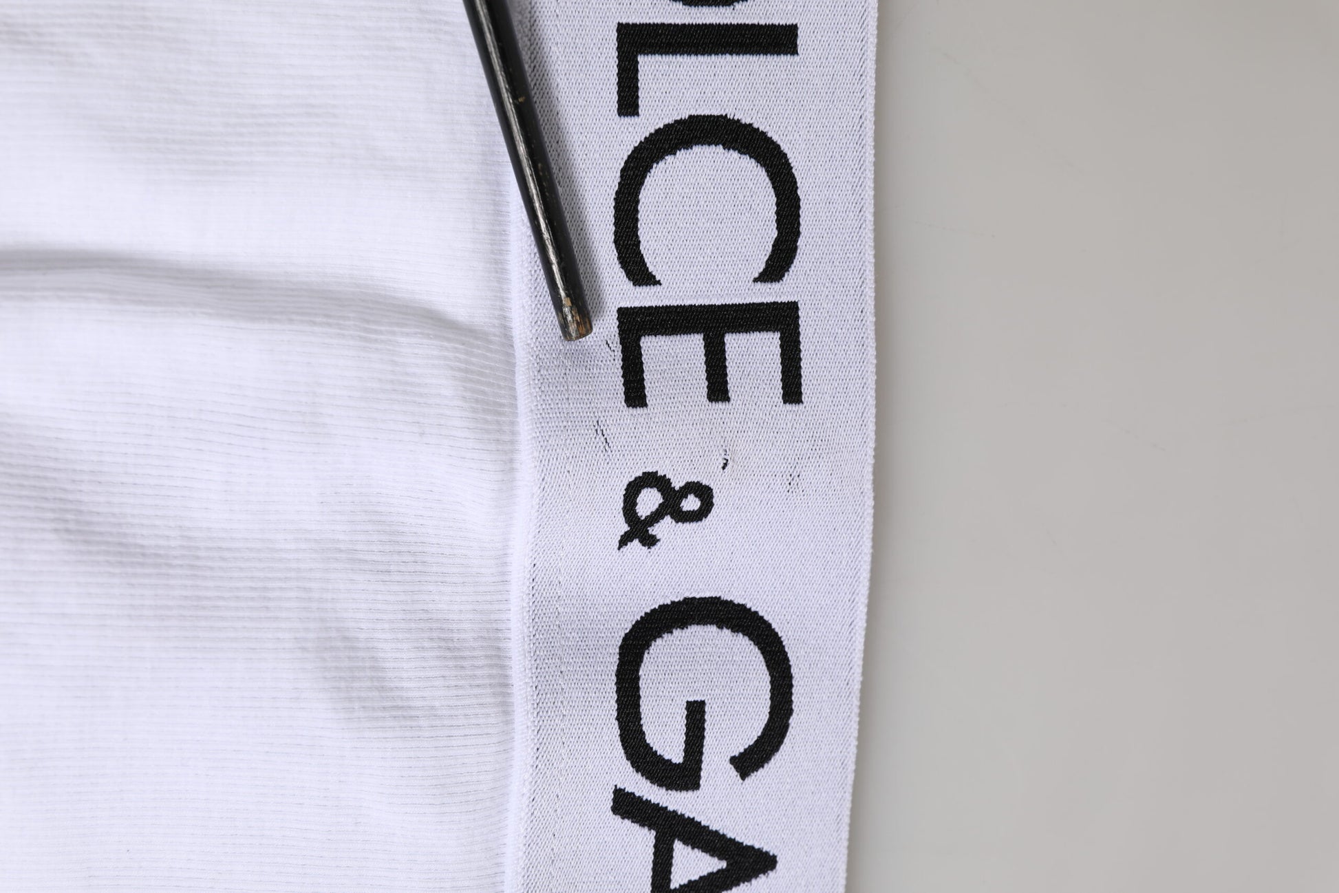Culotte taille haute Dolce & Gabbana en coton stretch blanc