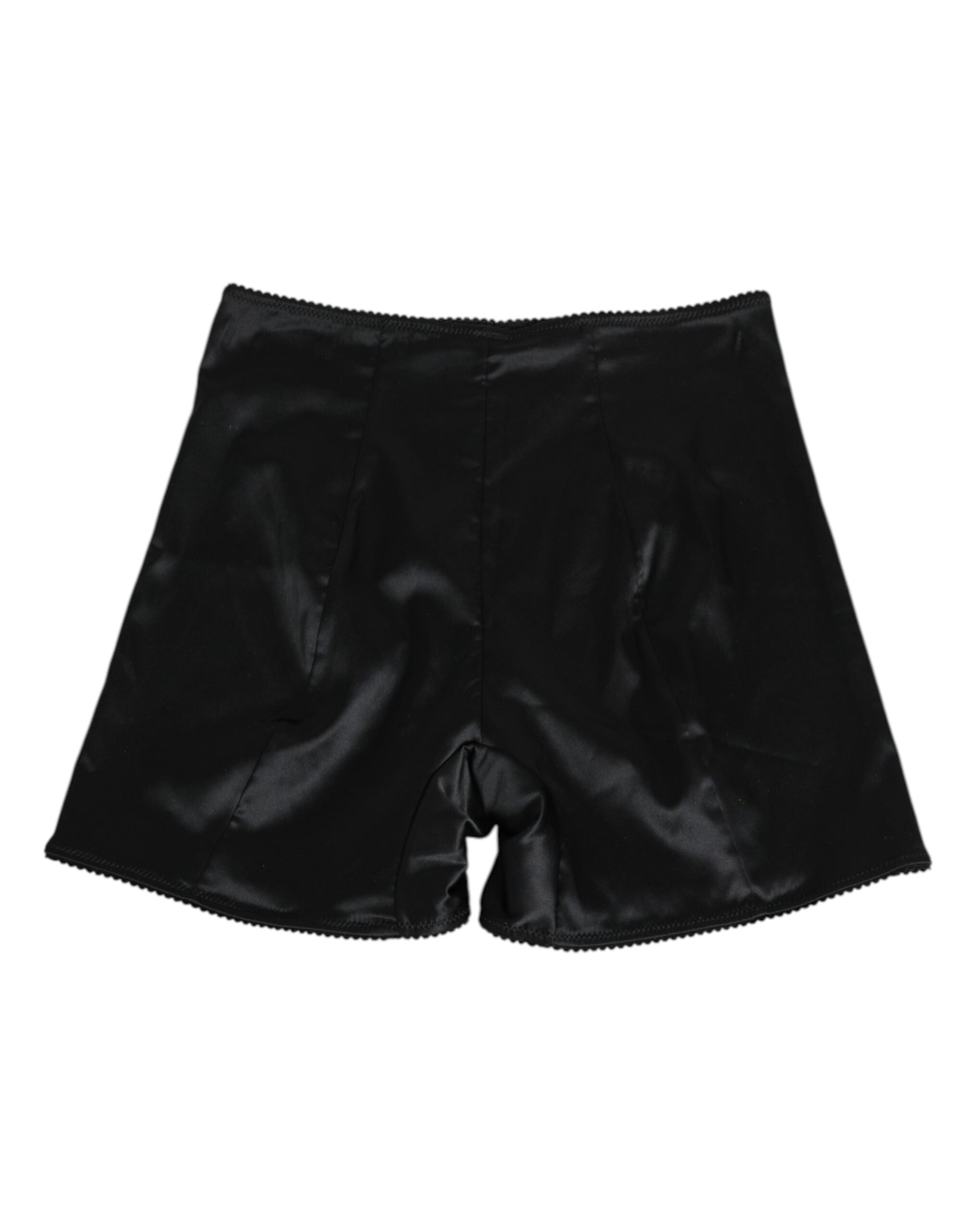 Dolce & Gabbana Sous-vêtement cycliste femme en soie stretch noire