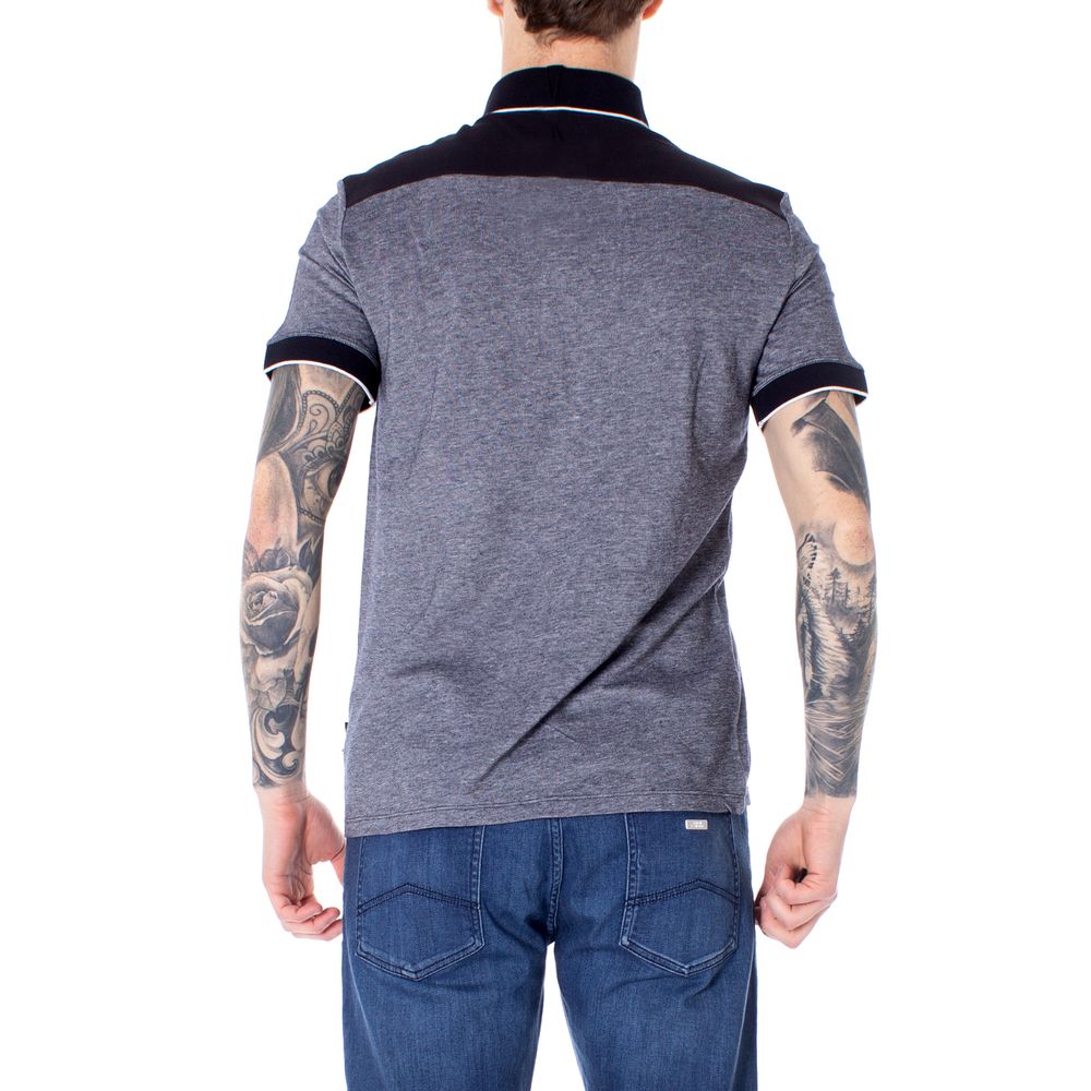 Polo Armani Exchange en coton bleu