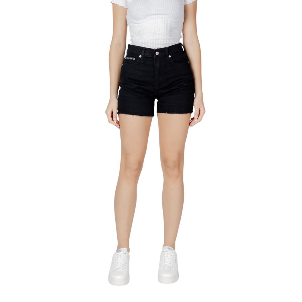 Shorts en coton noir Calvin Klein Jeans