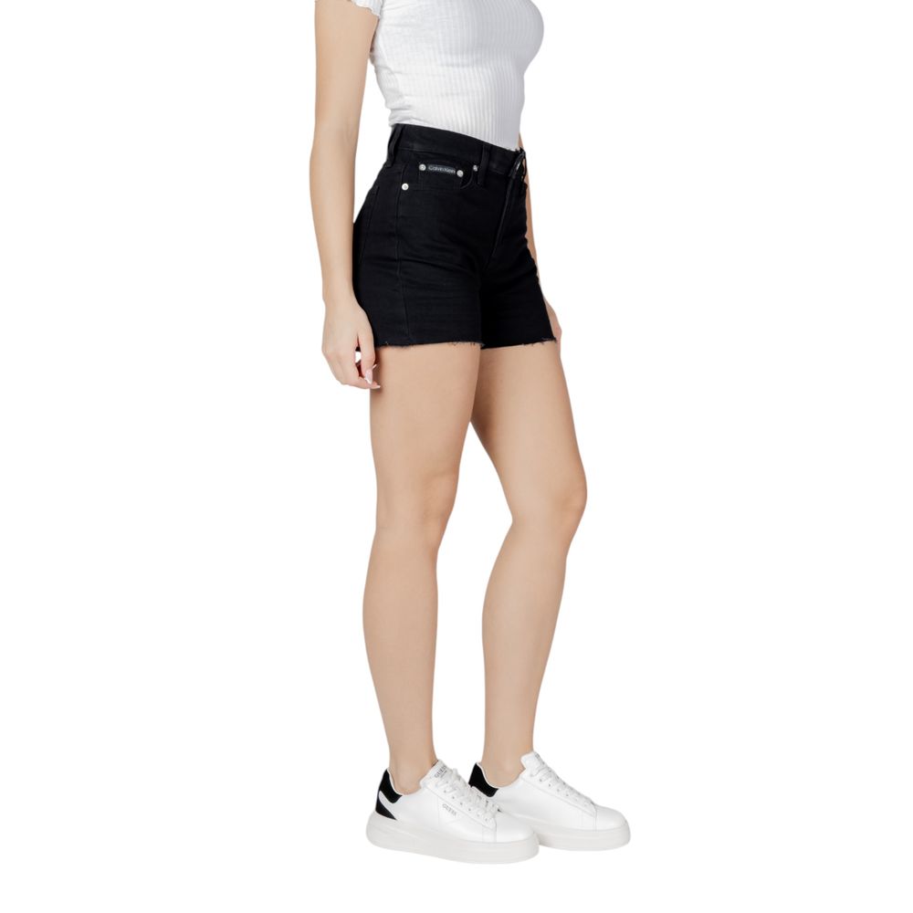 Shorts en coton noir Calvin Klein Jeans