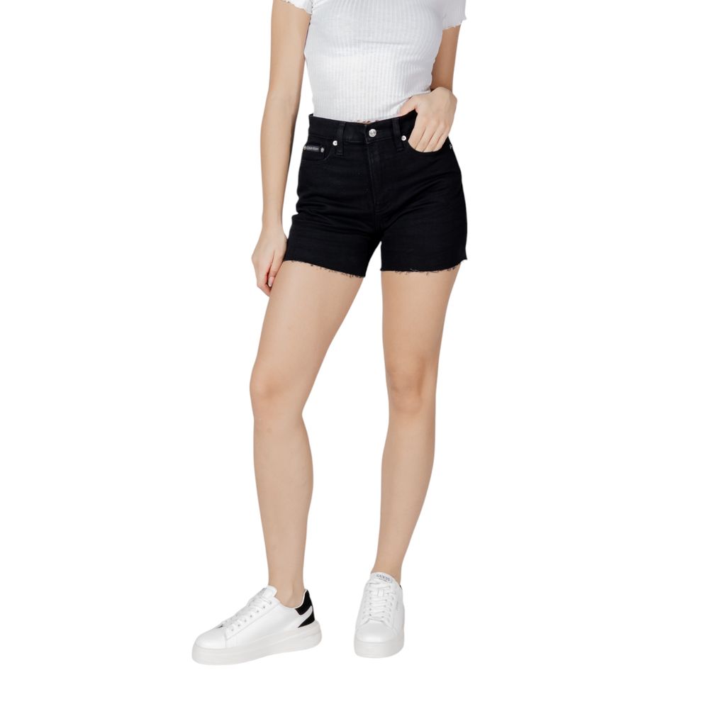 Shorts en coton noir Calvin Klein Jeans