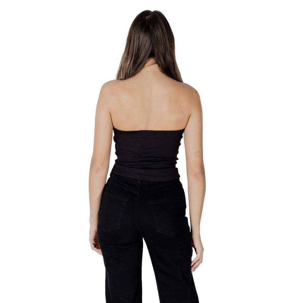 Top en coton recyclé noir Calvin Klein Jeans