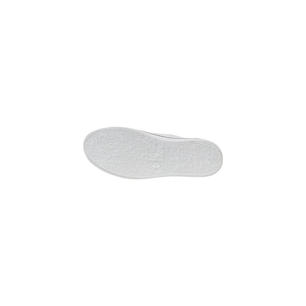 Baskets plateformes Calvin Klein Jeans en cuir noir et blanc