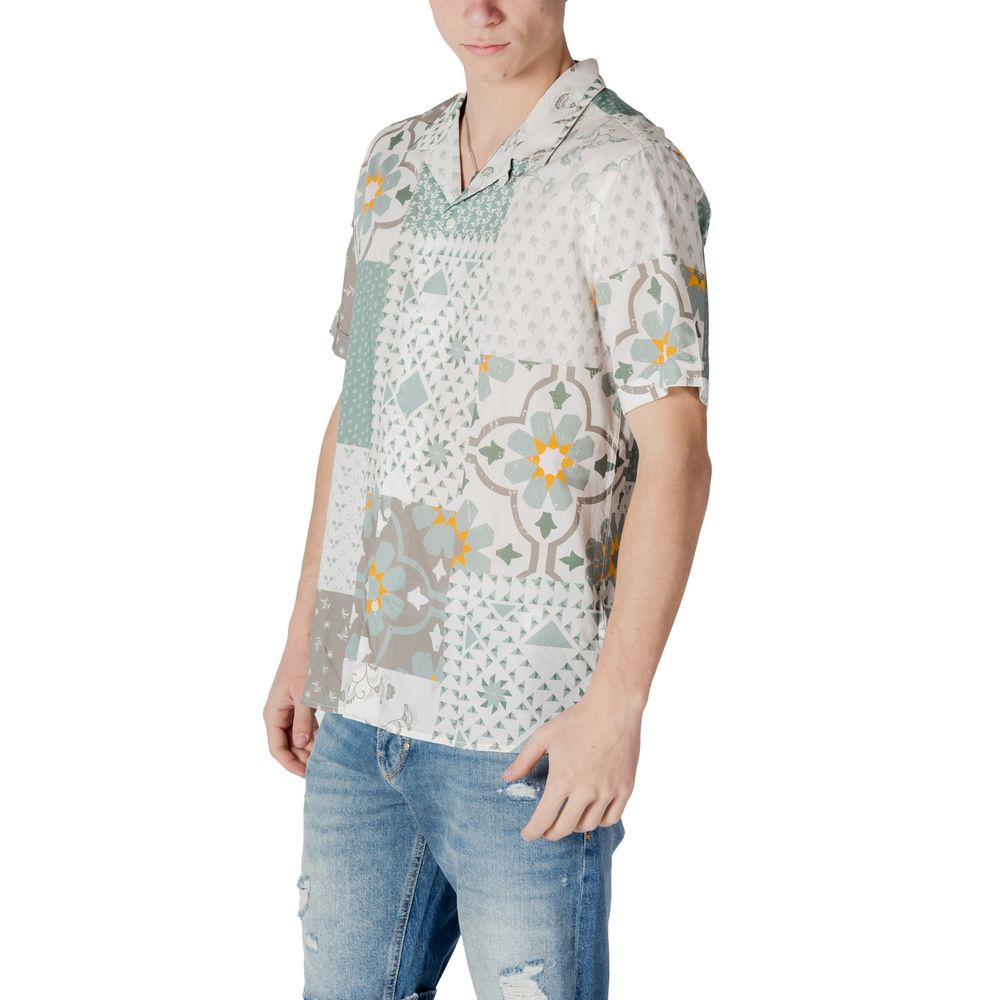 Chemise Antony Morato Bicolore Manches Courtes en Viscose