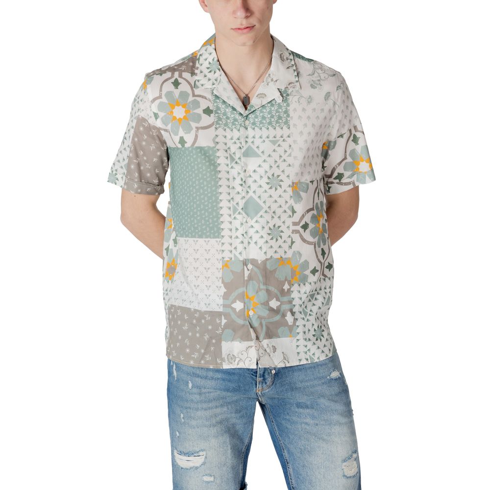 Chemise Antony Morato Bicolore Manches Courtes en Viscose